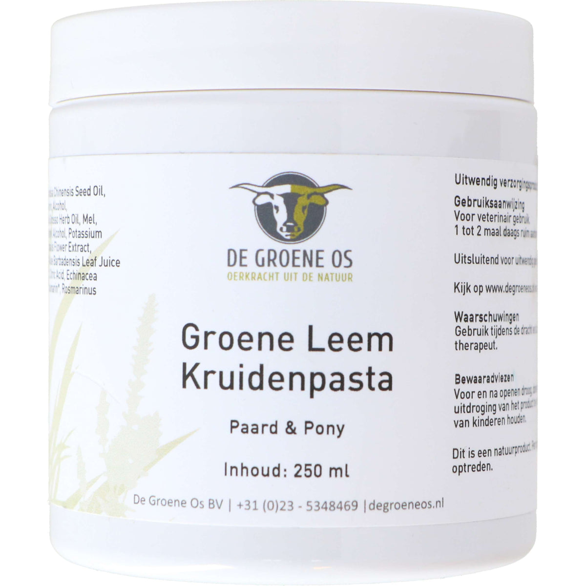 Groene Os Green Clay Kruidenpasta Paard & Pony