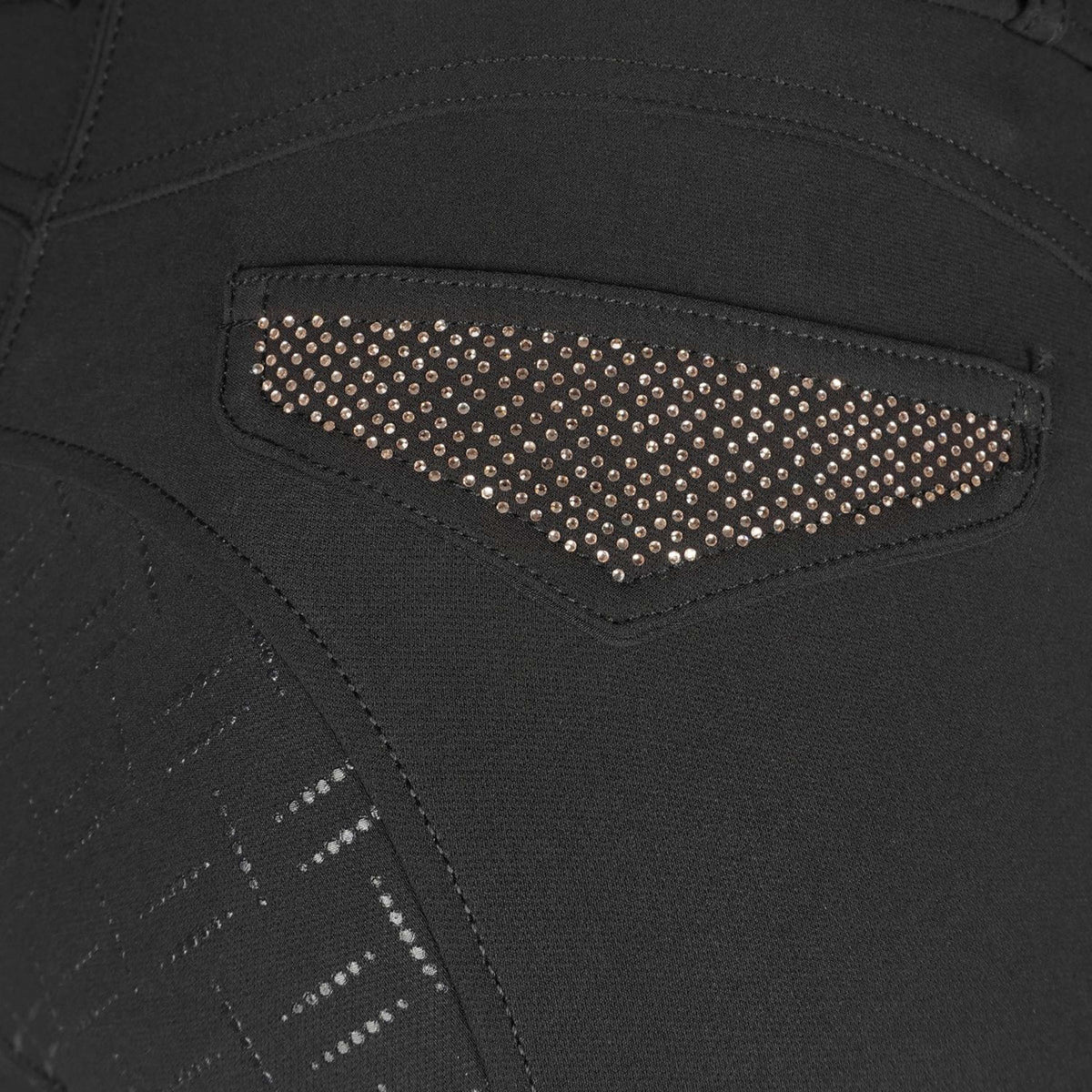 Montar Breeches Briella Rosegold Crystals Highwaist Full Grip Black