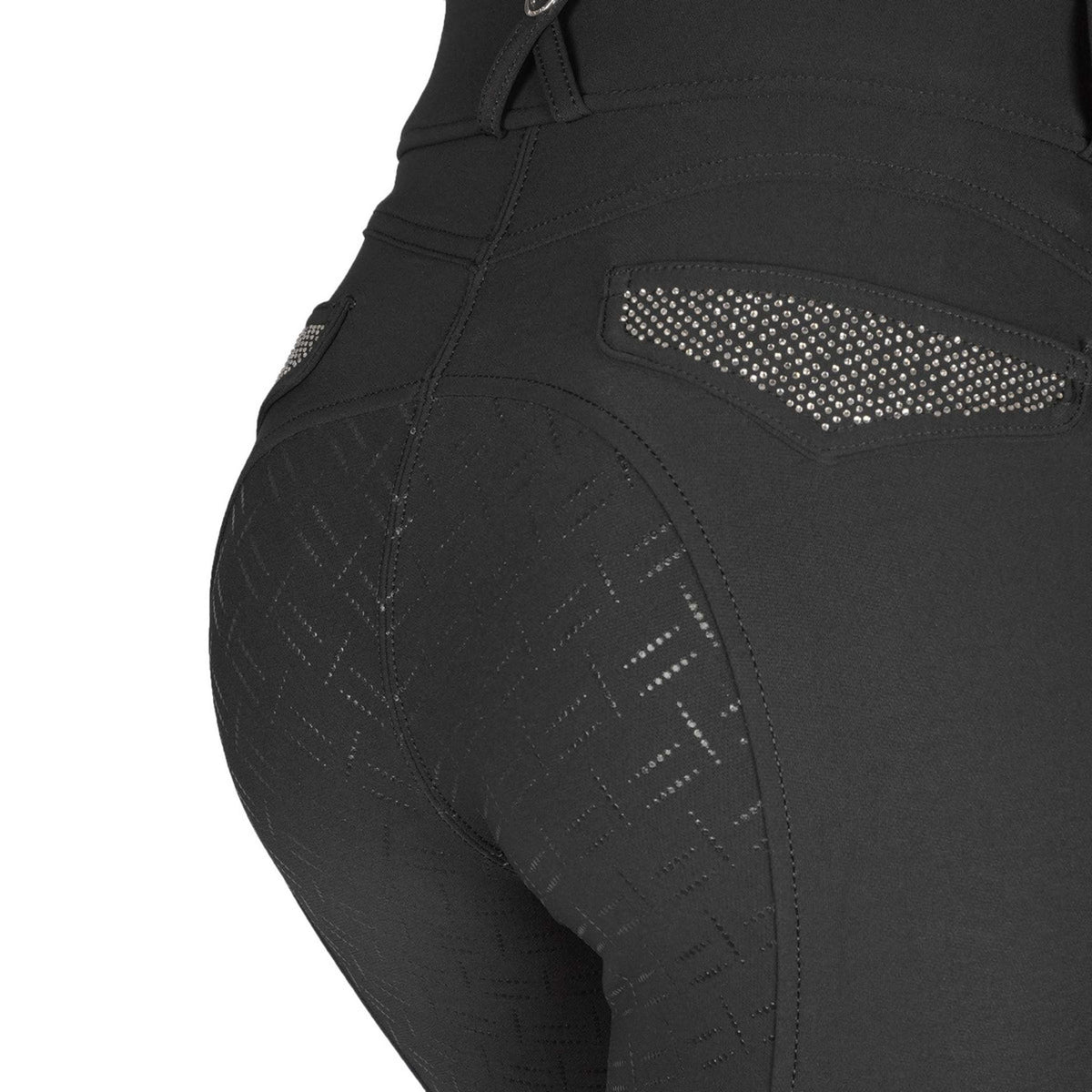 Montar Breeches Briella Rosegold Crystals Highwaist Full Grip Black