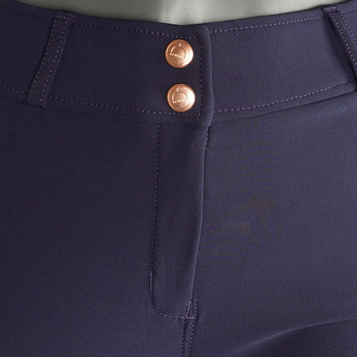 Montar Breeches Briella Rosegold Crystals Highwaist Full Grip Navy