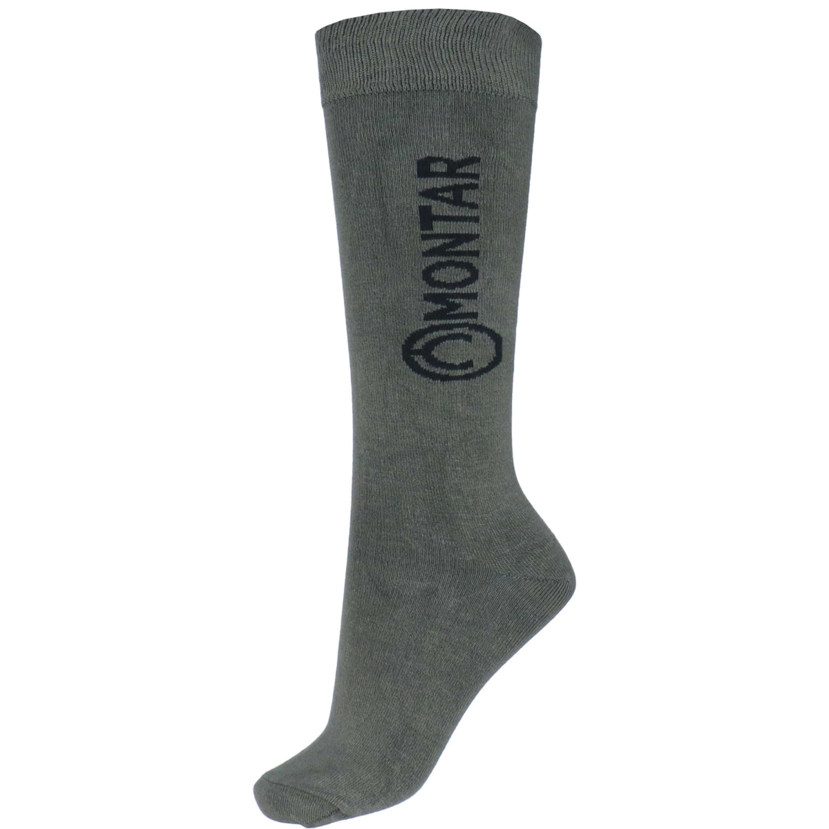 Montar Riding Socks Logo Dusty Green