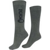 Montar Riding Socks Logo Dusty Green