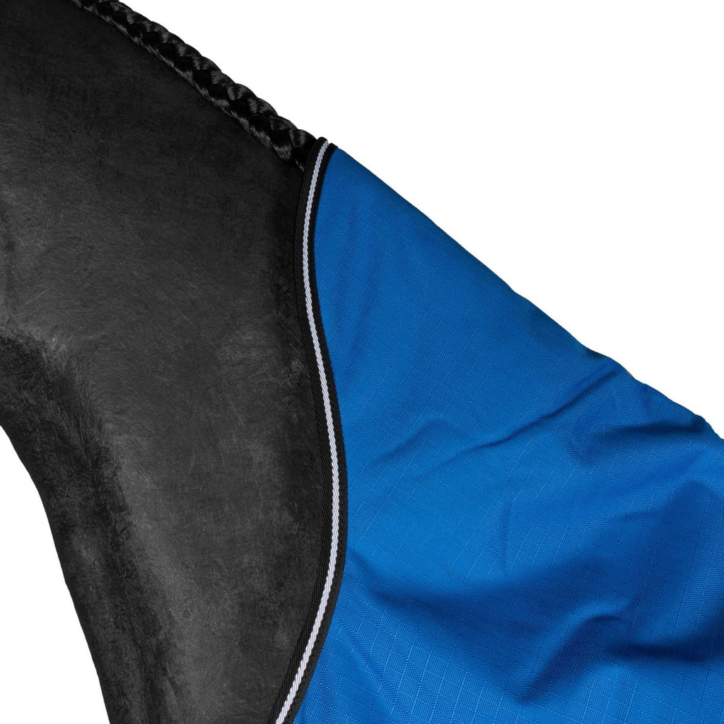 EQUITHÈME Outdoor Rug Tyrex 1200D 300g Aisance High Neck Royal Blue