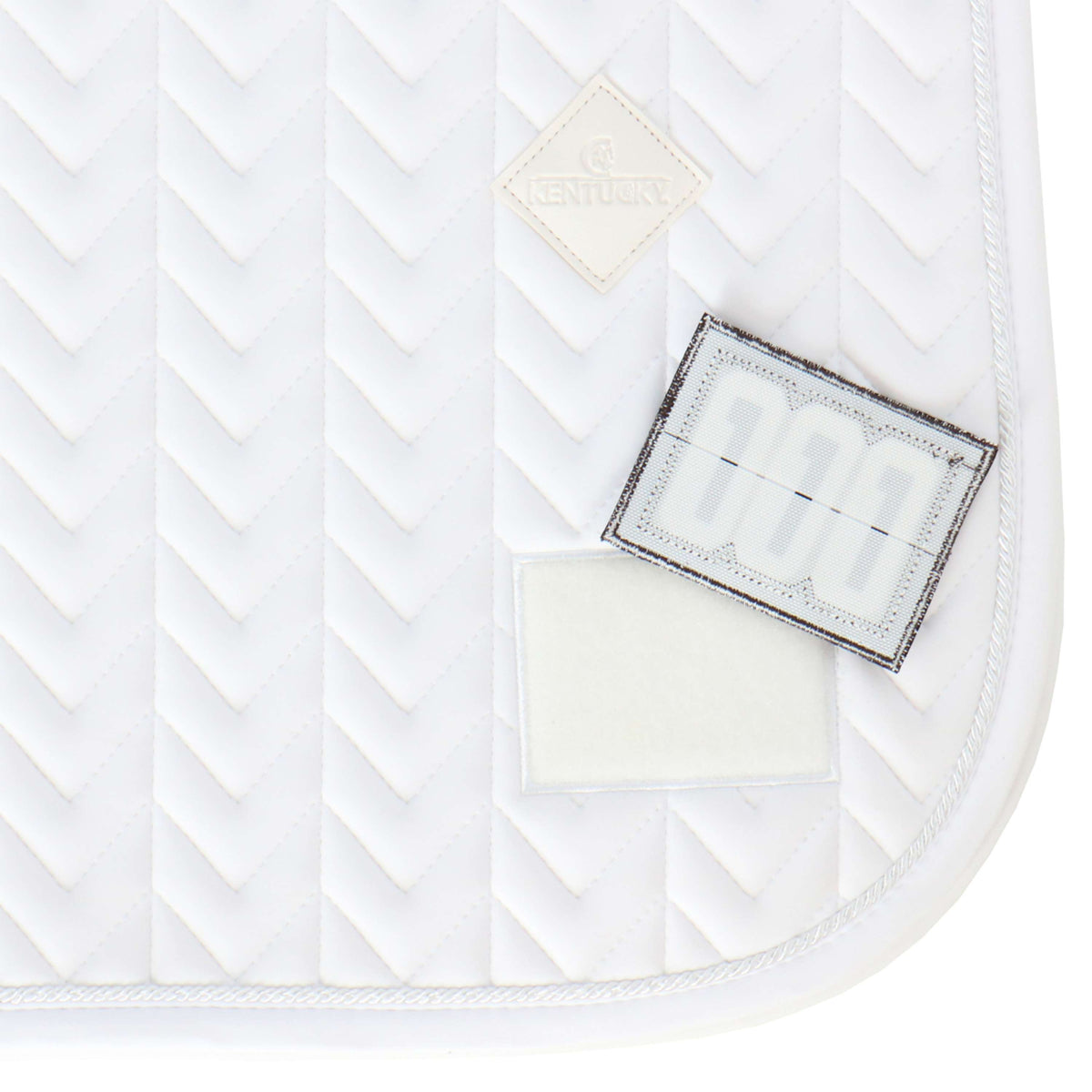 Kentucky Horsewear Saddlepad Fishbone Competiton Dressage White