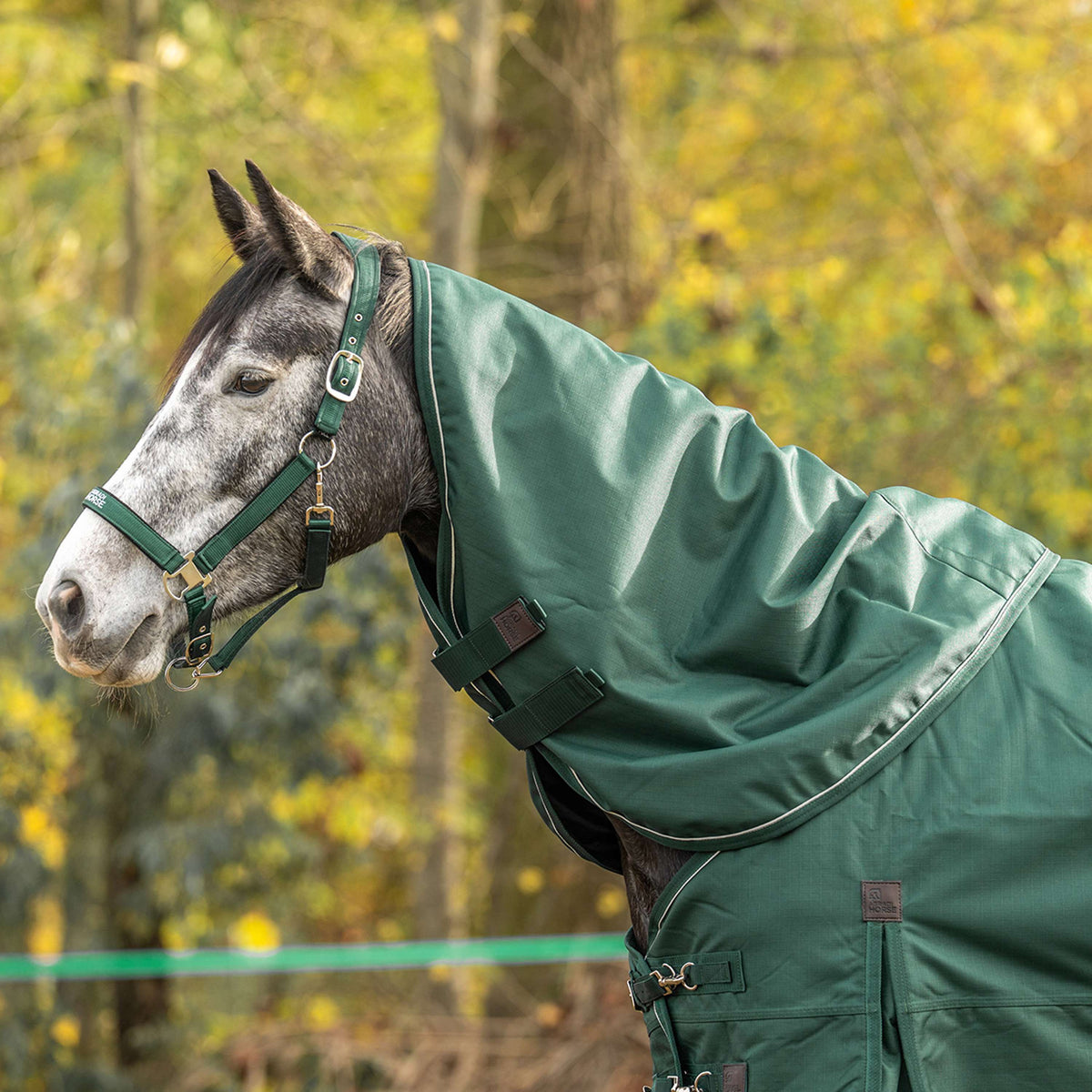 Agradi Horse Neck Cover 1200D 200gr Reflective Trim Green