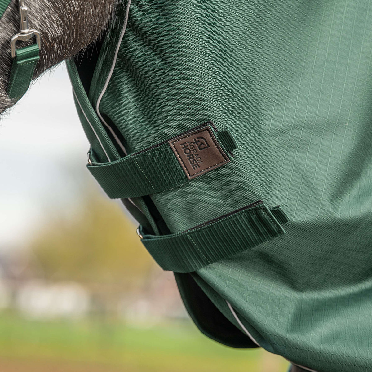 Agradi Horse Neck Cover 1200D 200gr Reflective Trim Green