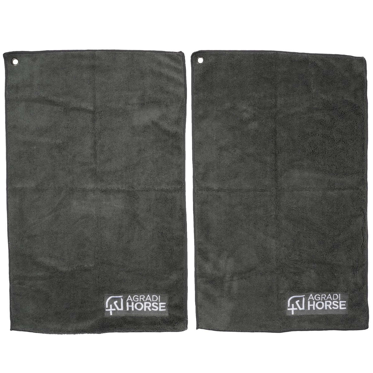 Agradi Horse Towel Microfibre per Paar Grey