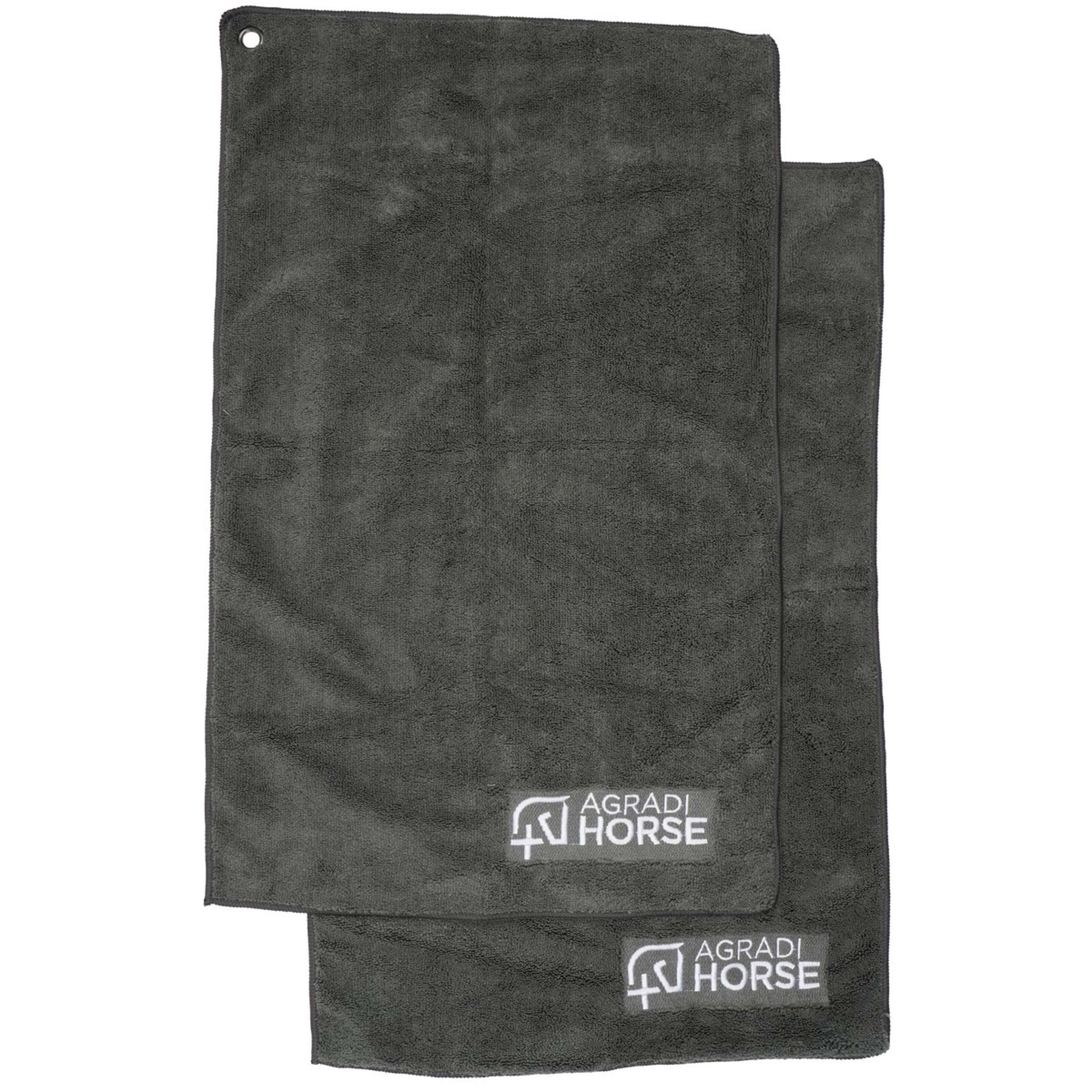 Agradi Horse Towel Microfibre per Paar Grey