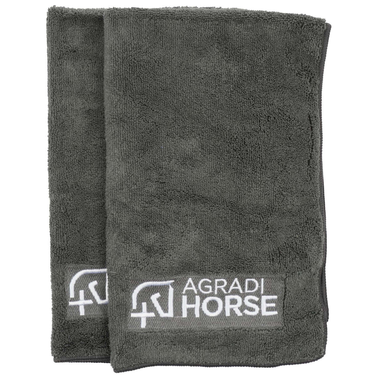 Agradi Horse Towel Microfibre per Paar Grey
