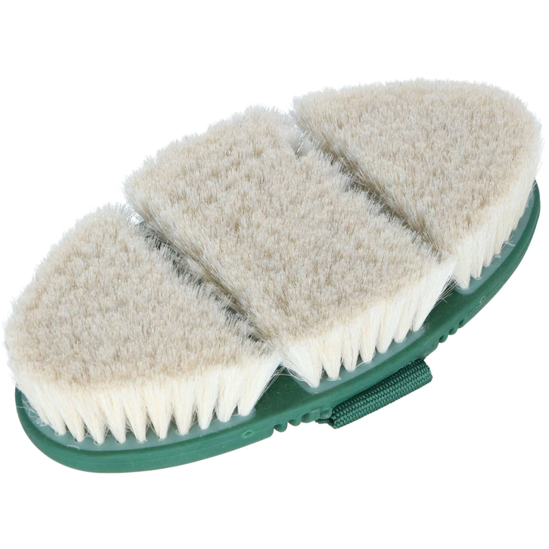 Agradi Horse Grooming Brush Flex Geitenhaar Fir Green