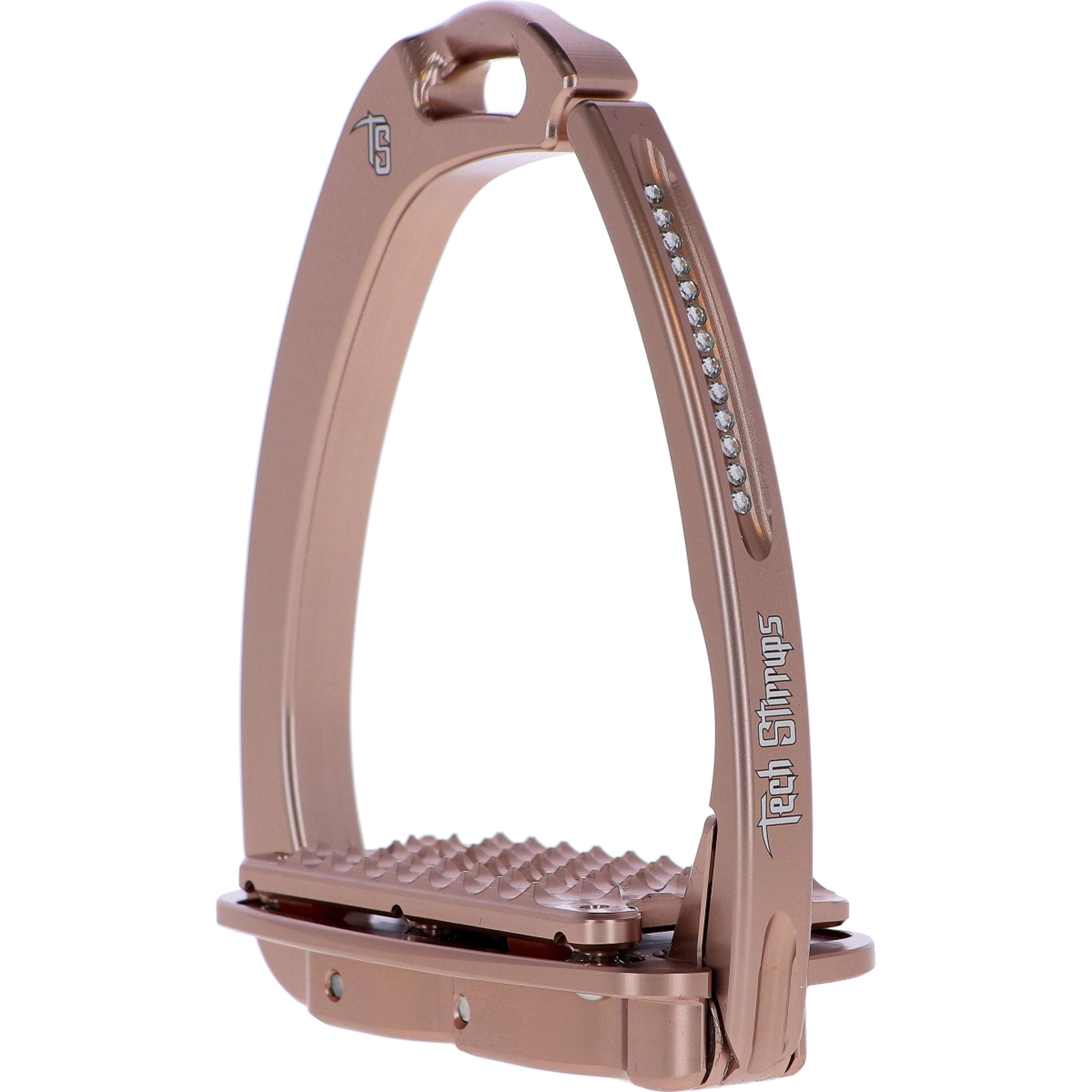 Tech Stirrups Stirrups Venice Plus Swarovski Dressage Rosegold