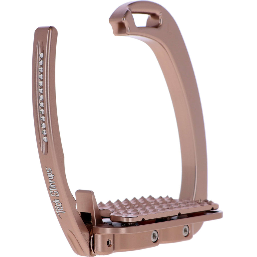 Tech Stirrups Stirrups Venice Plus Swarovski Dressage Rosegold