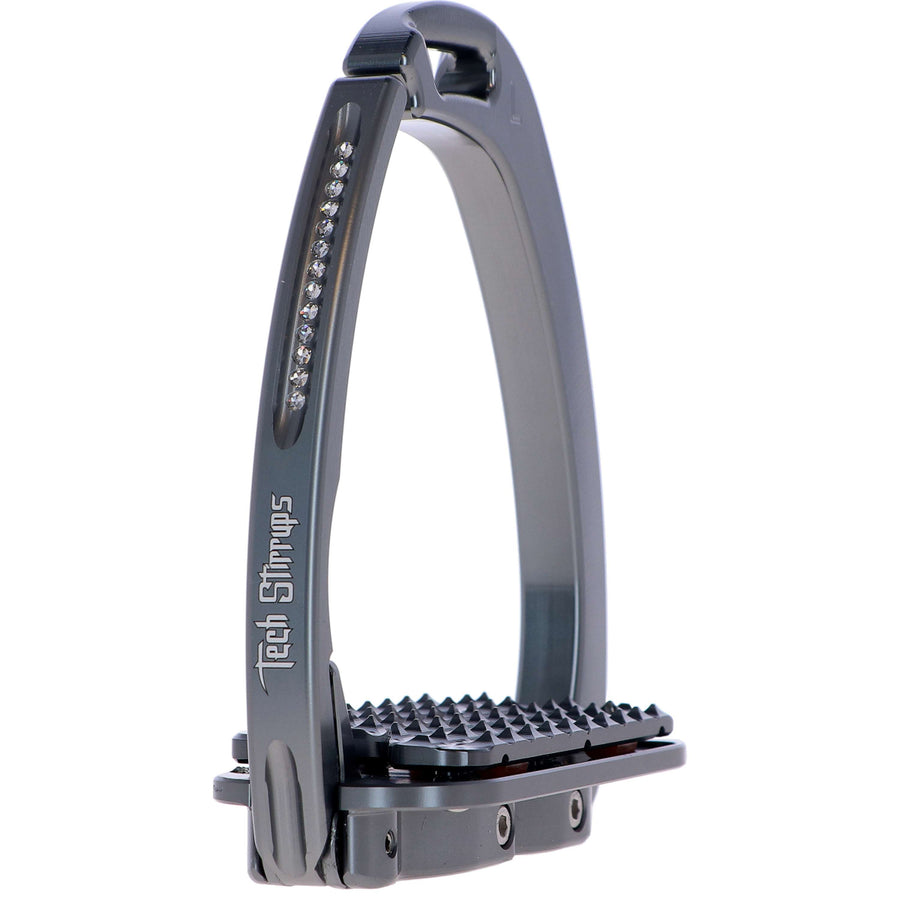 Tech Stirrups Stirrups Venice Plus Swarovski Dressage Titanium