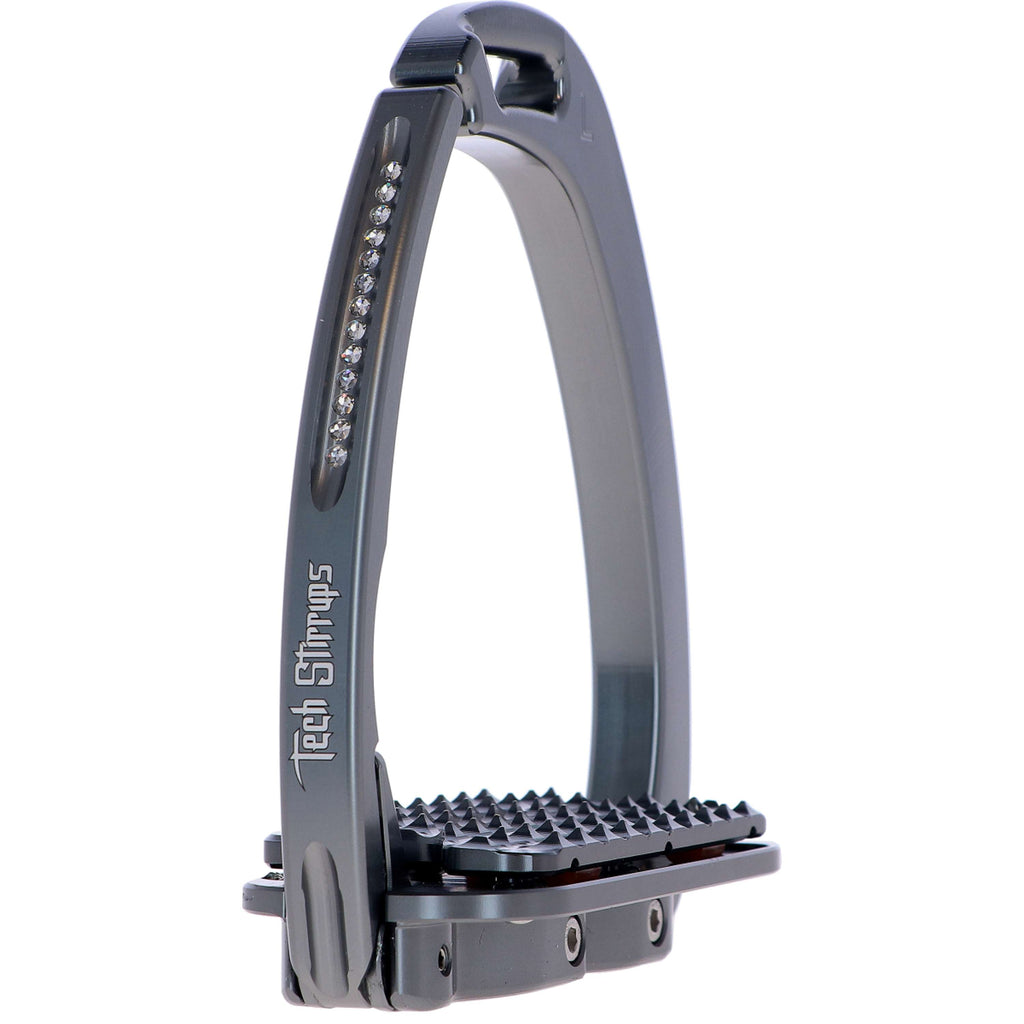 Tech Stirrups Stirrups Venice Plus Swarovski Dressage Titanium