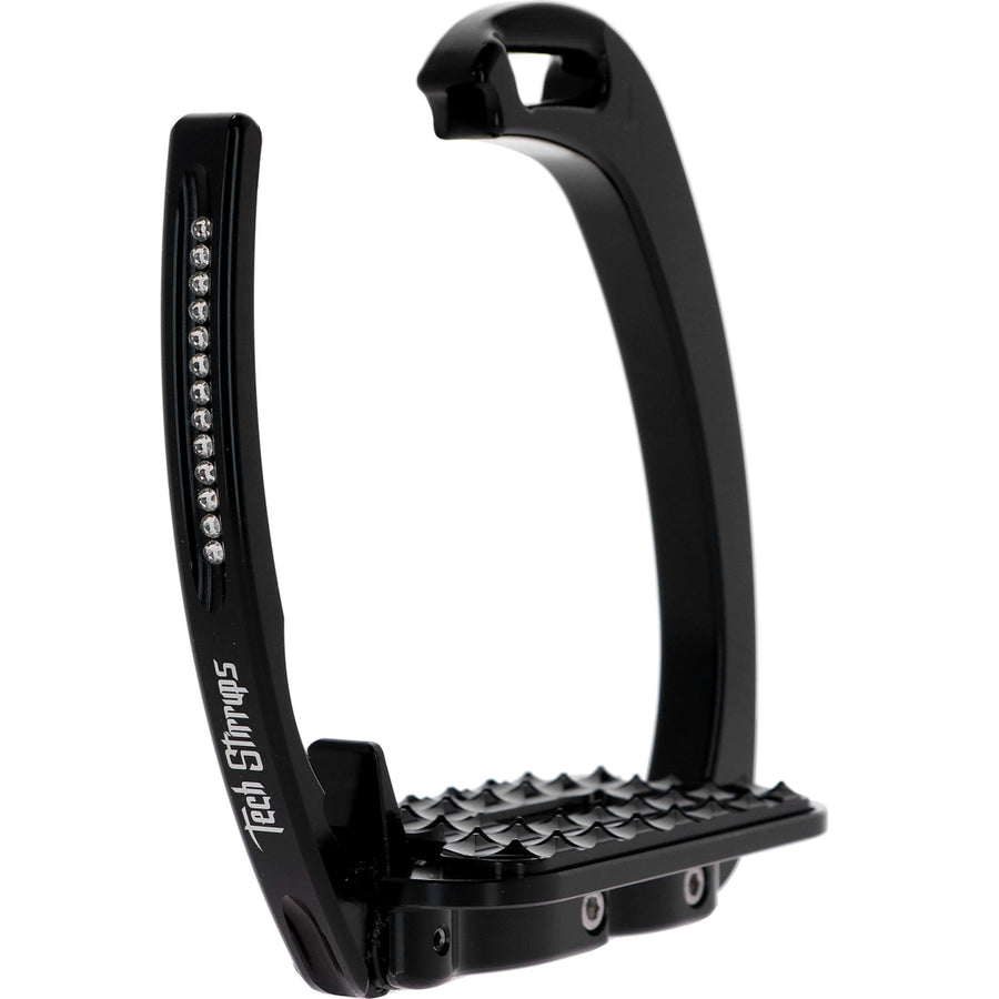 Tech Stirrups Stirrups Venice Sloped Evo Swarovski Black/Black