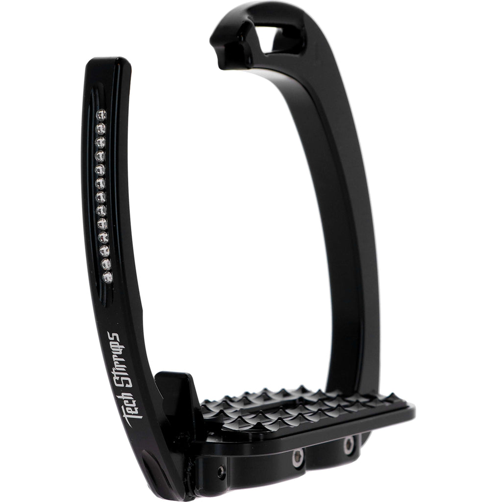 Tech Stirrups Stirrups Venice Sloped Evo Swarovski Black/Black