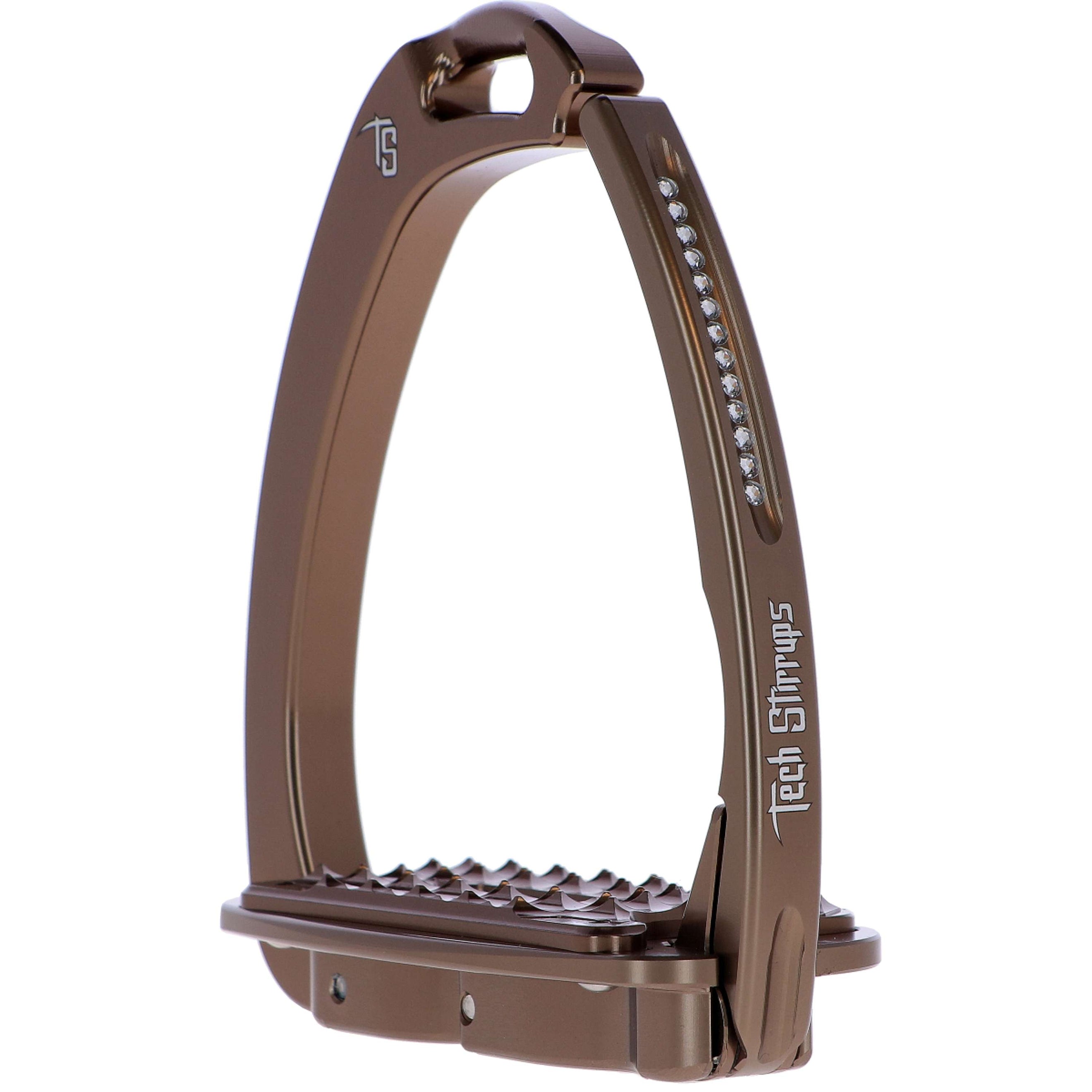 Tech Stirrups Stirrups Venice Sloped Evo Swarovski Brown