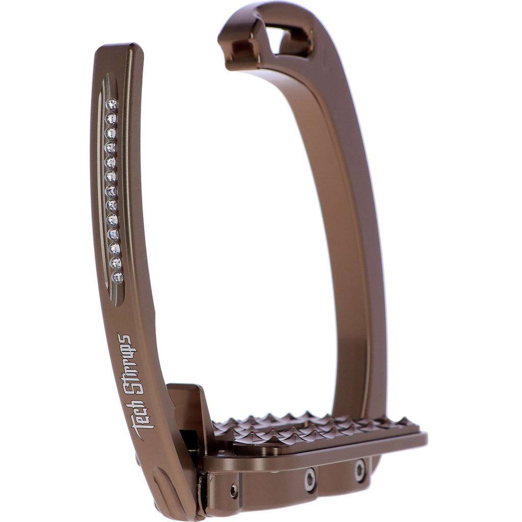 Tech Stirrups Stirrups Venice Sloped Evo Swarovski Brown