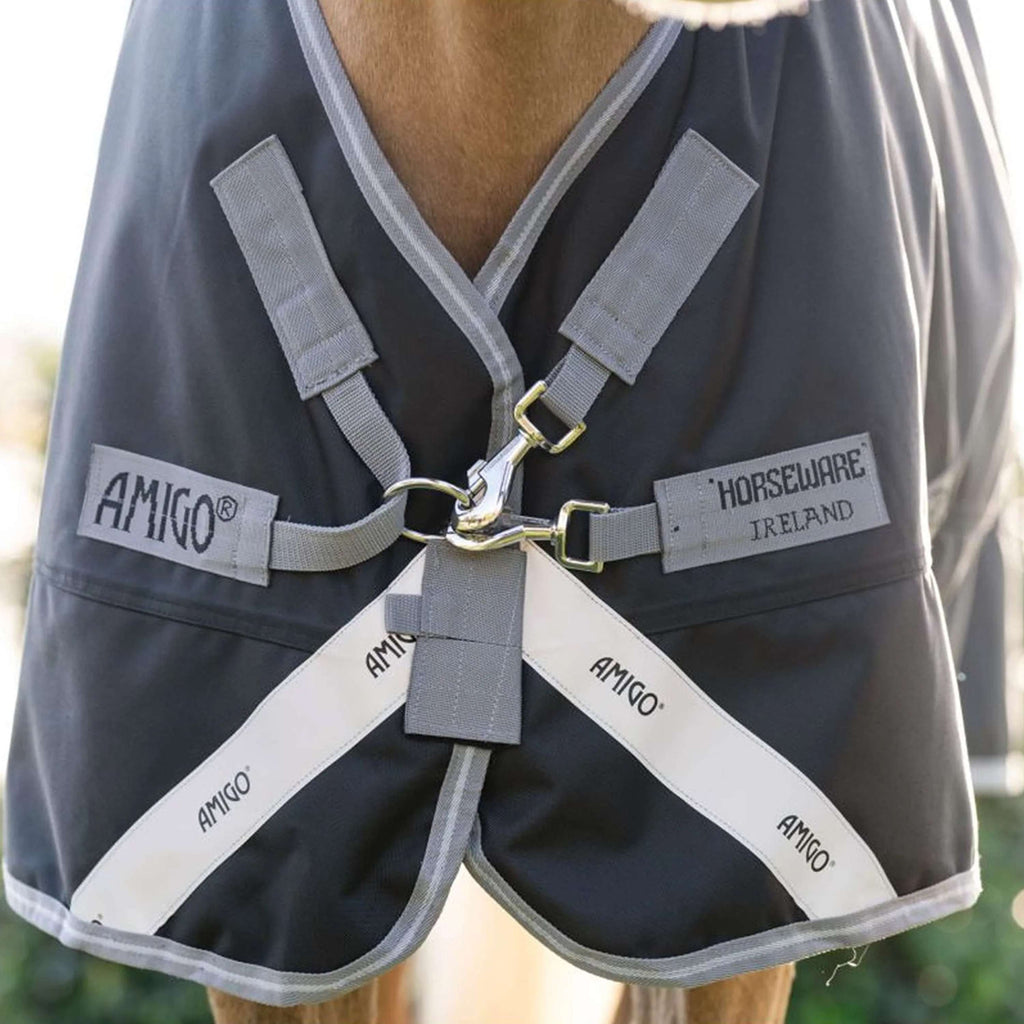 Amigo Turnout 1200D Plus Pony 50g Black/Titanium Grey/Silver