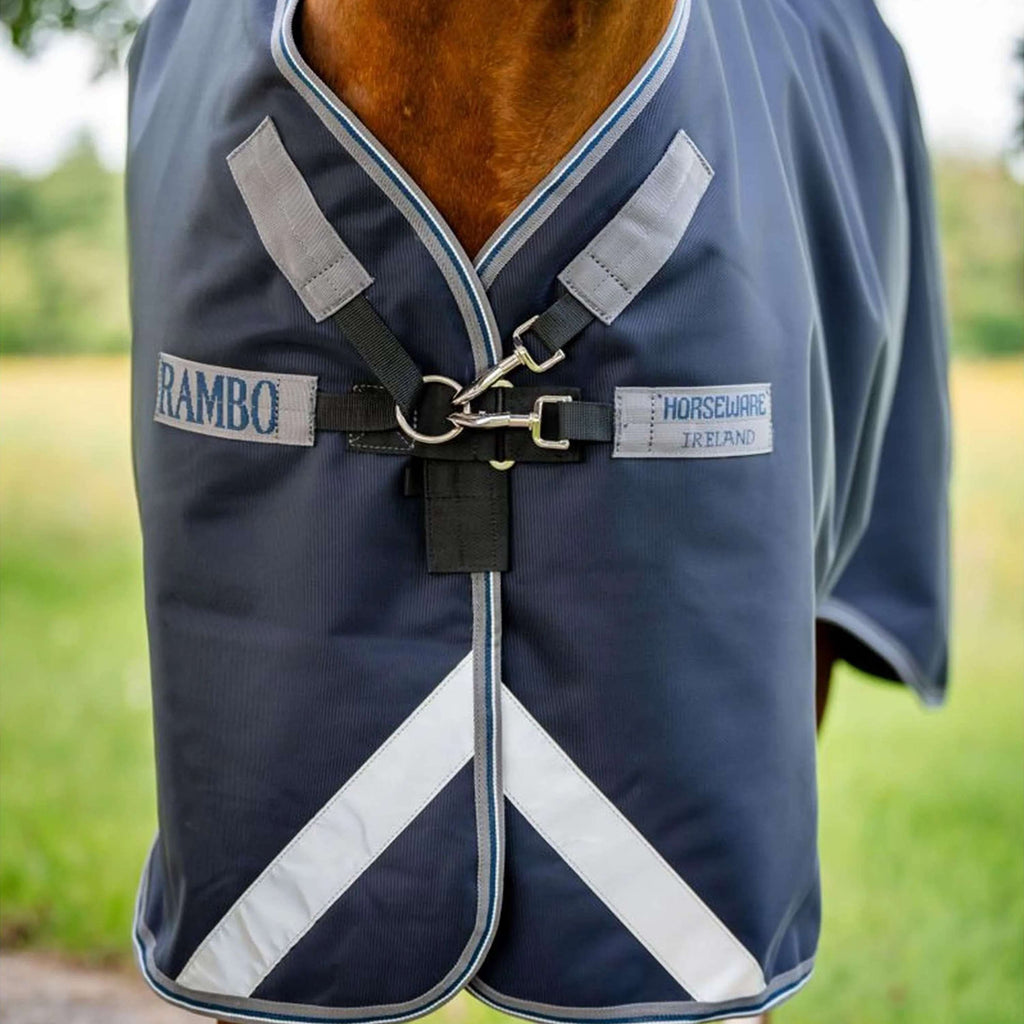 Rambo Turnout 1680D 0g Navy/Thunderstorm Grey/Silver