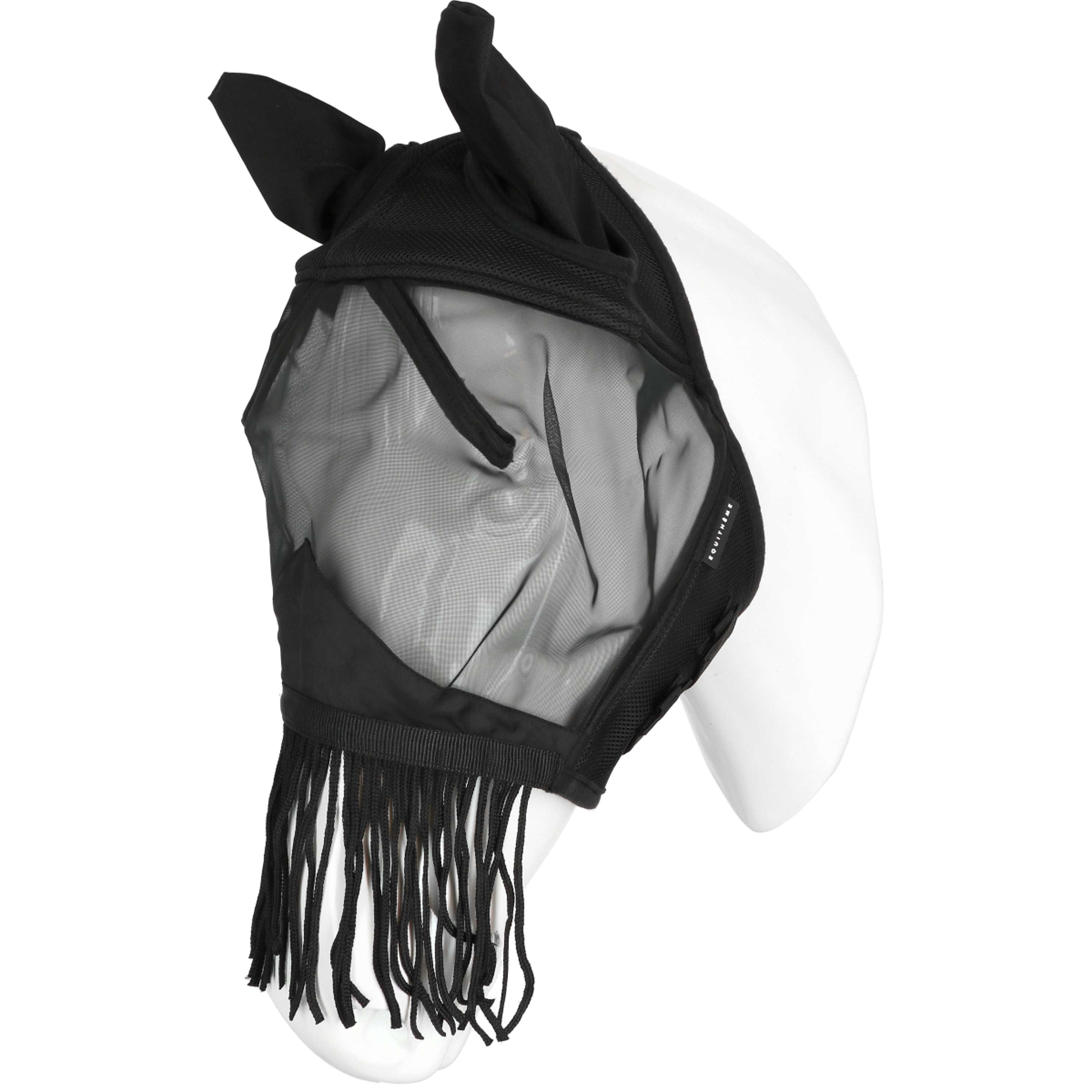 EQUITHÈME Fly Mask Franges with UV Protection Black