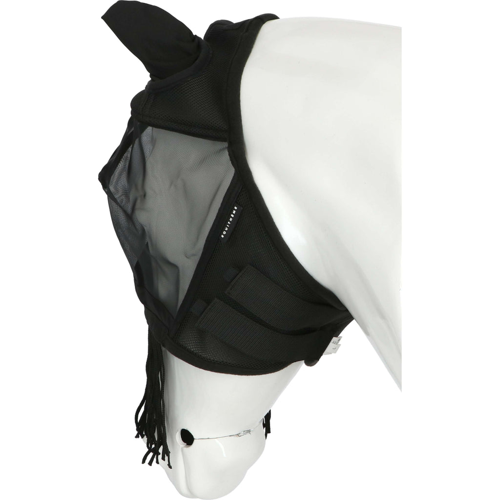 EQUITHÈME Fly Mask Franges with UV Protection Black