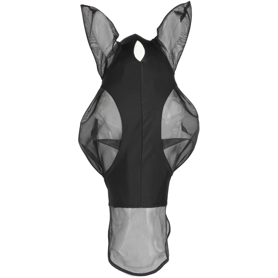 EQUITHÈME Fly Mask Lycra UV protection With Nose Protection Black