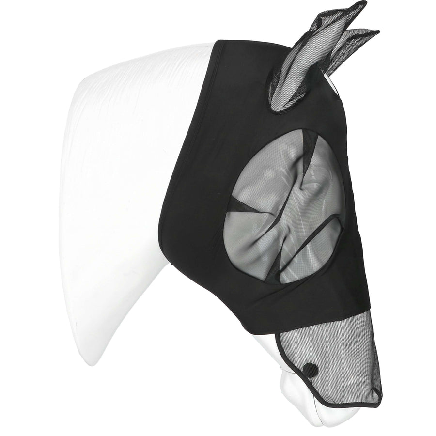 EQUITHÈME Fly Mask Lycra UV protection With Nose Protection Black