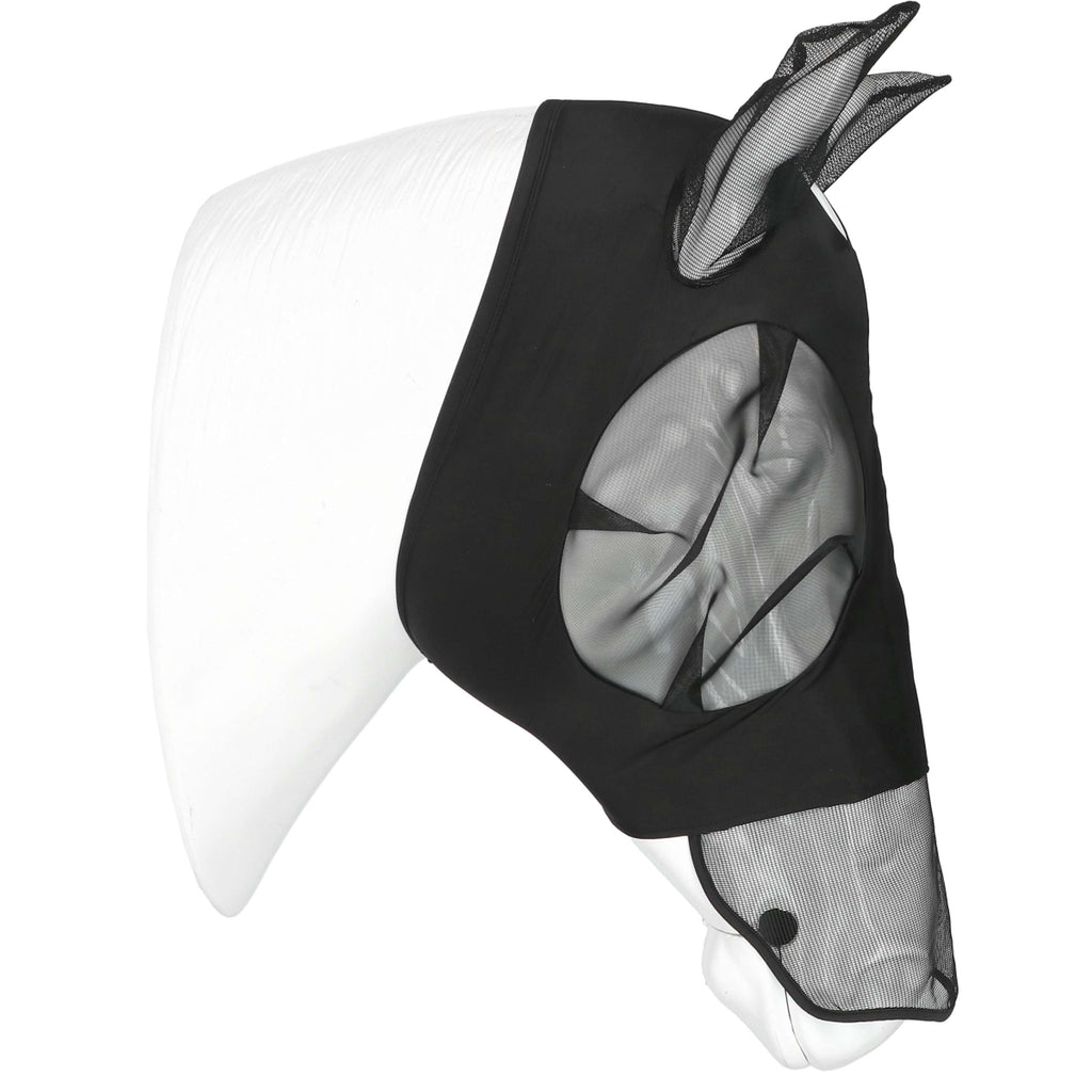 EQUITHÈME Fly Mask Lycra UV protection With Nose Protection Black