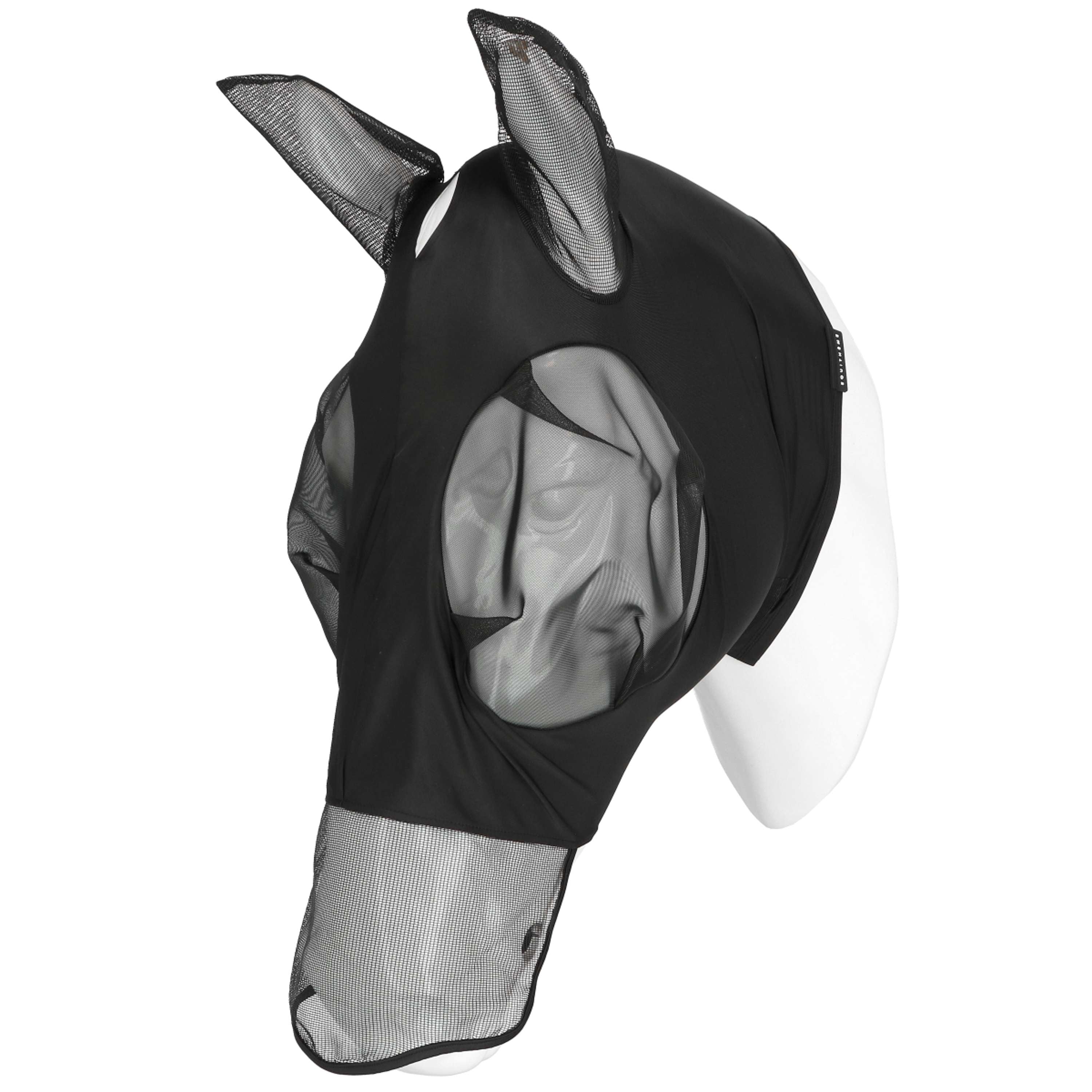 EQUITHÈME Fly Mask Hood with UV Protection Black