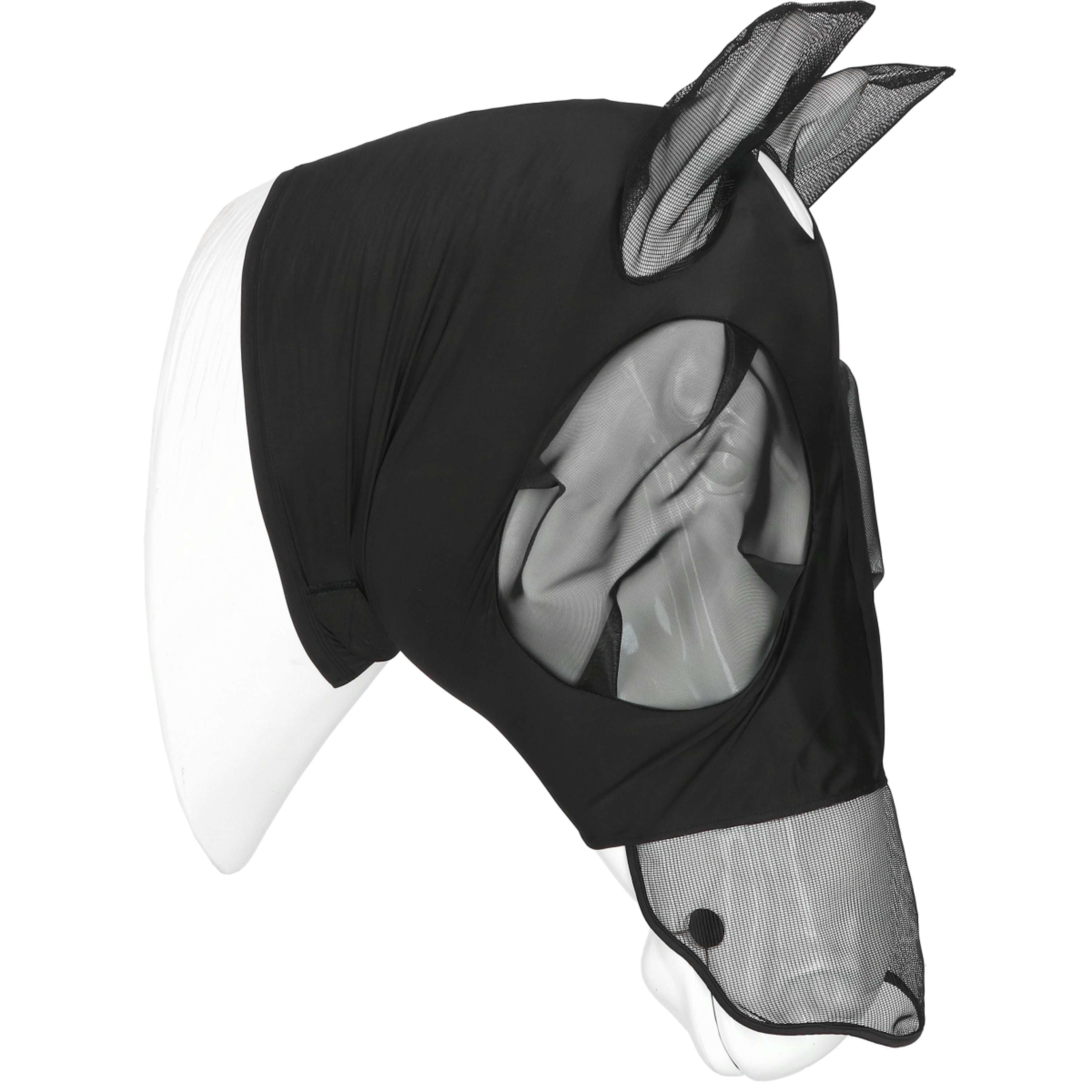 EQUITHÈME Fly Mask Hood with UV Protection Black