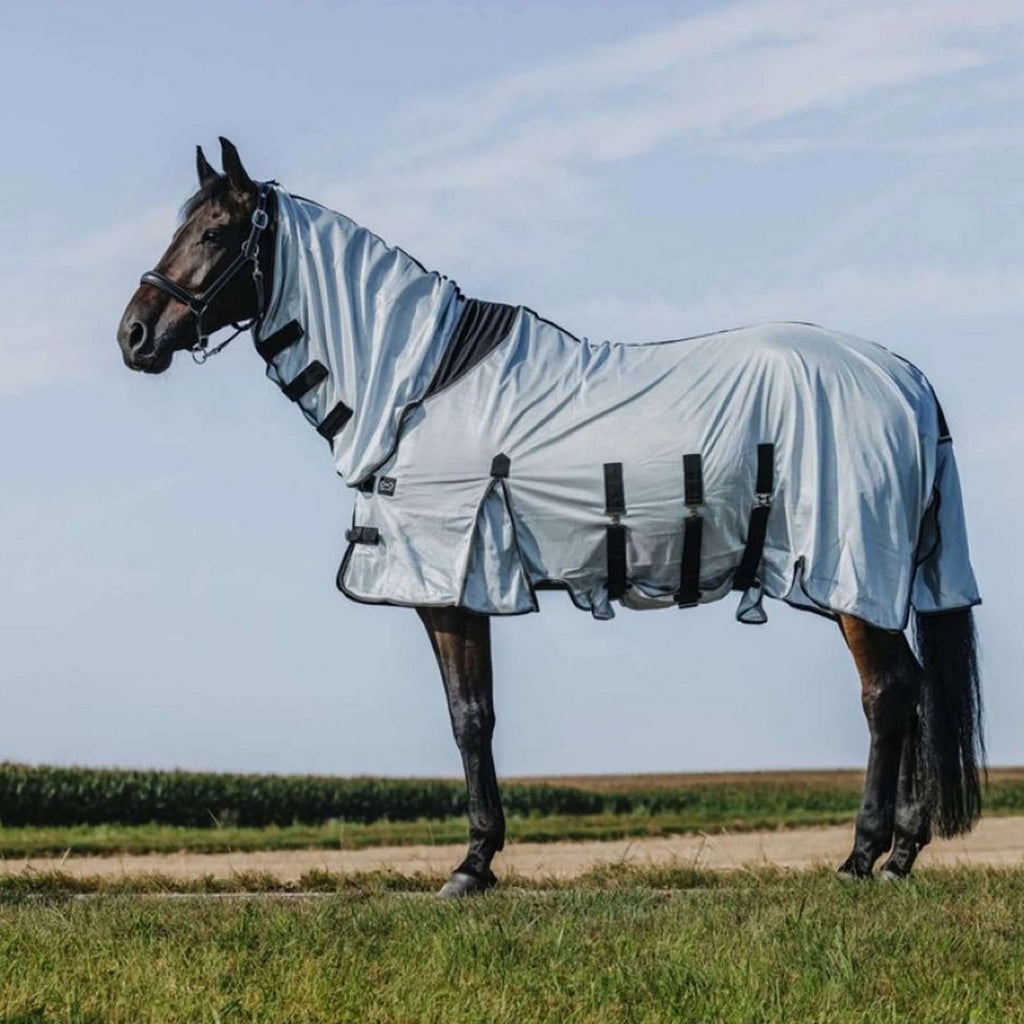 Riding World Fly Rug Belly Mesh Combo Grey
