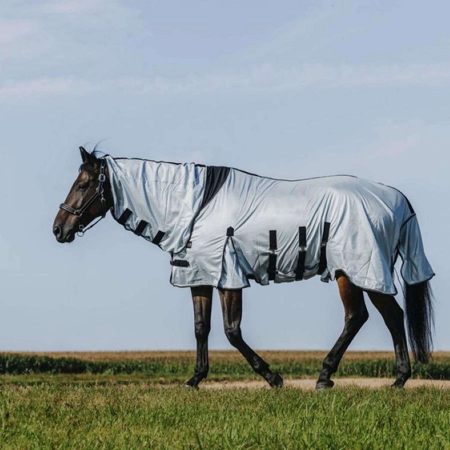 Riding World Fly Rug Belly Mesh Combo Grey