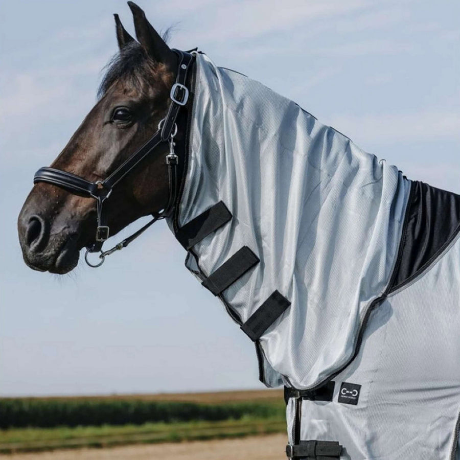 Riding World Fly Rug Belly Mesh Combo Grey