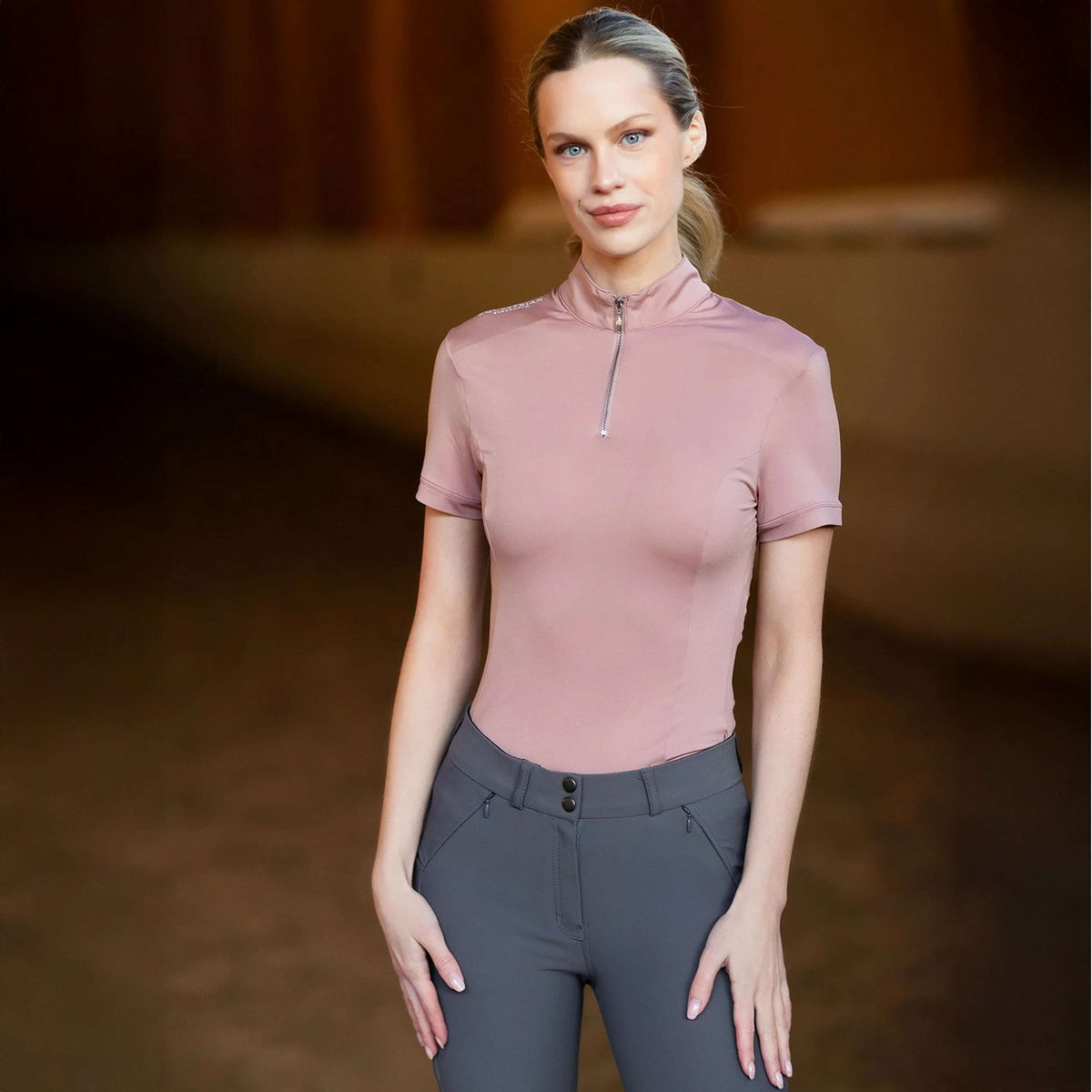 Equestrian Stockholm Shirt UV Protection Pink