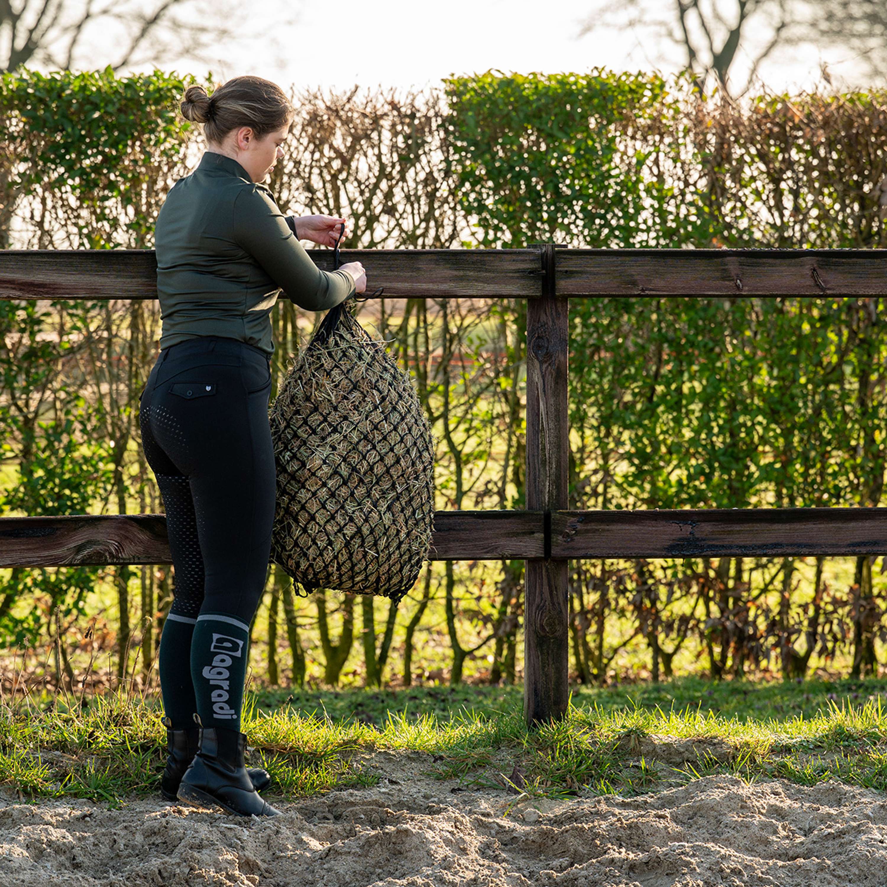 Agradi Horse Hay Net Standaard Extra Fine Mesh 3x3cm Black