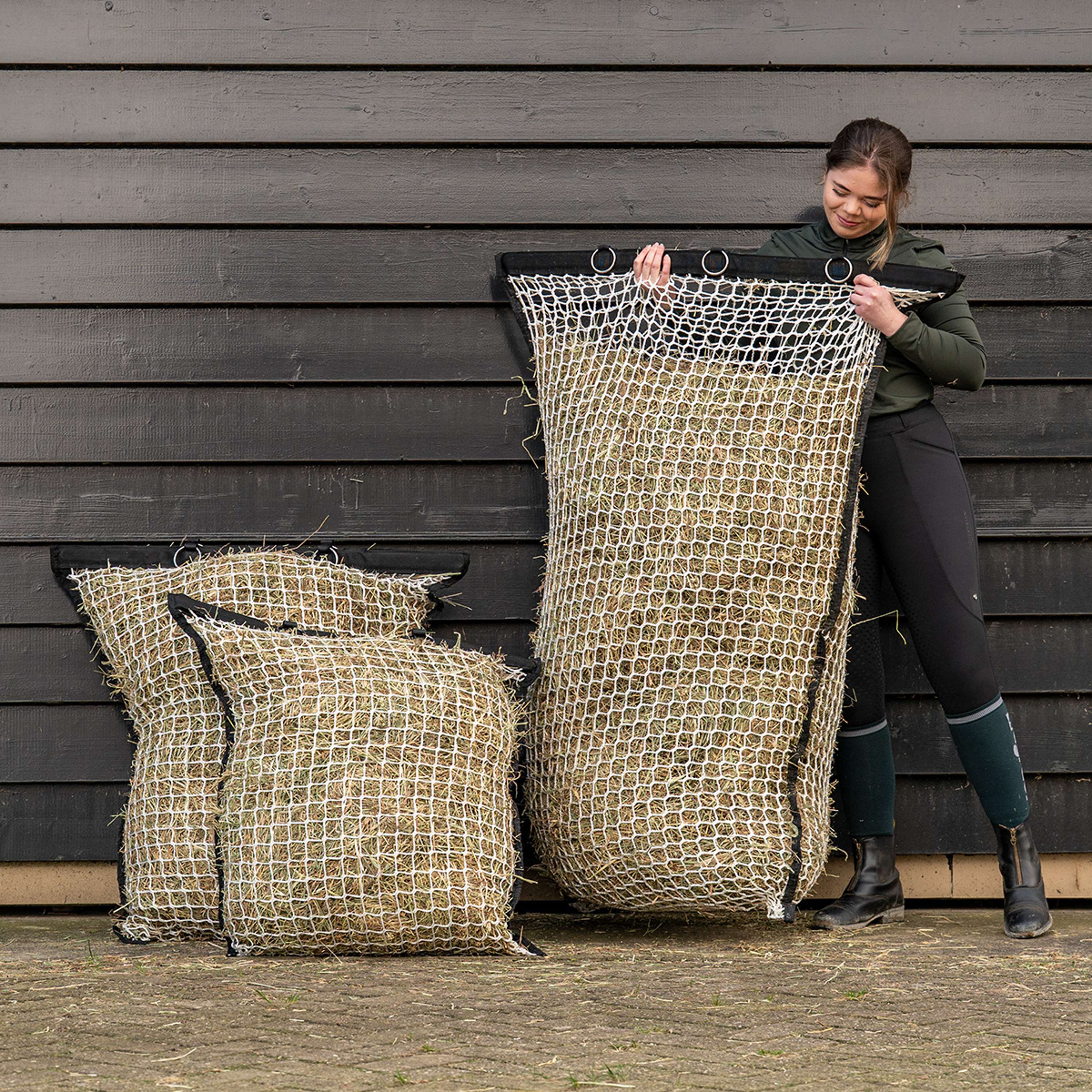 Agradi Horse Hay Net with Filling aid Mesh 3x3cm White