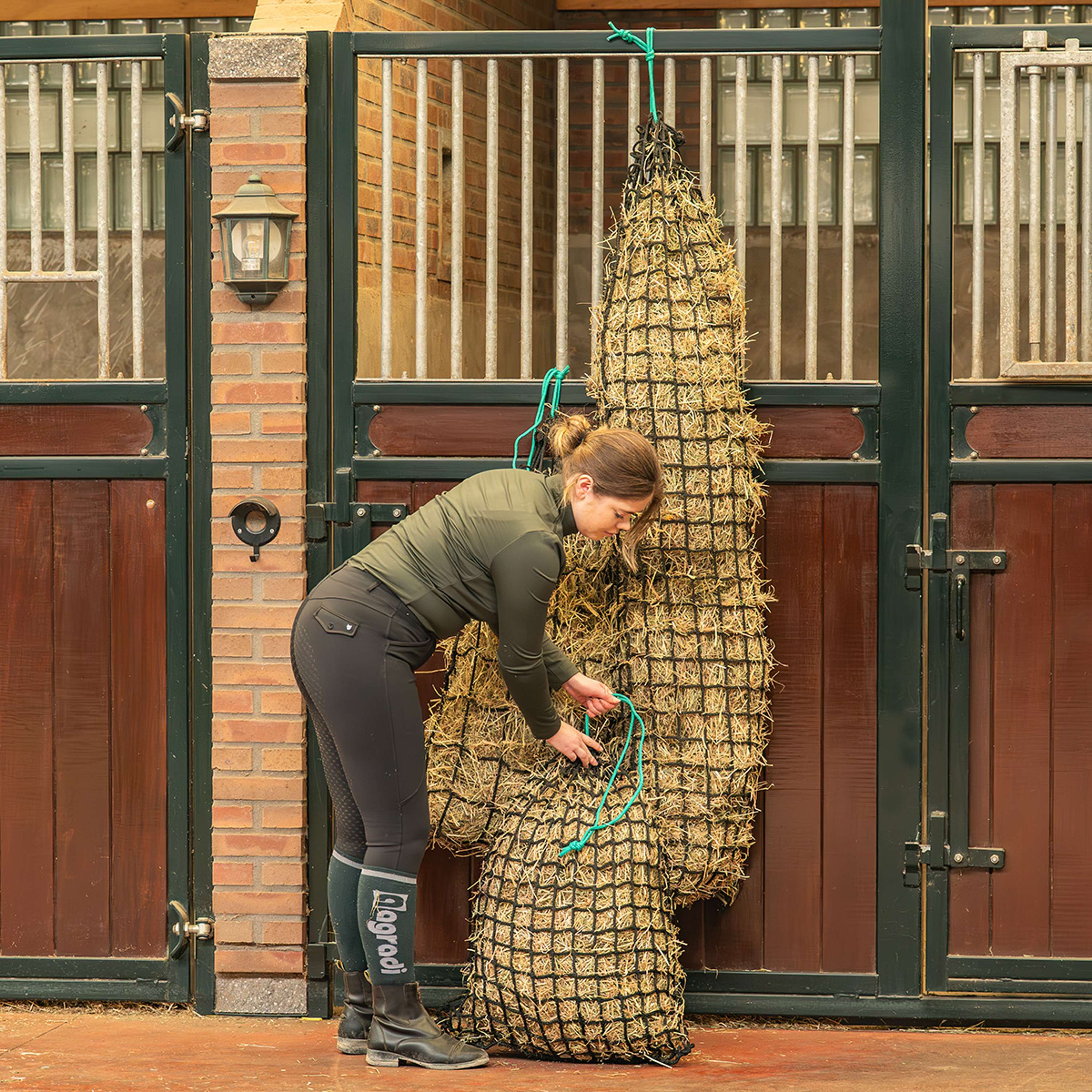 Agradi Horse Hay Net Heavy Duty Mesh 10x10cm Black