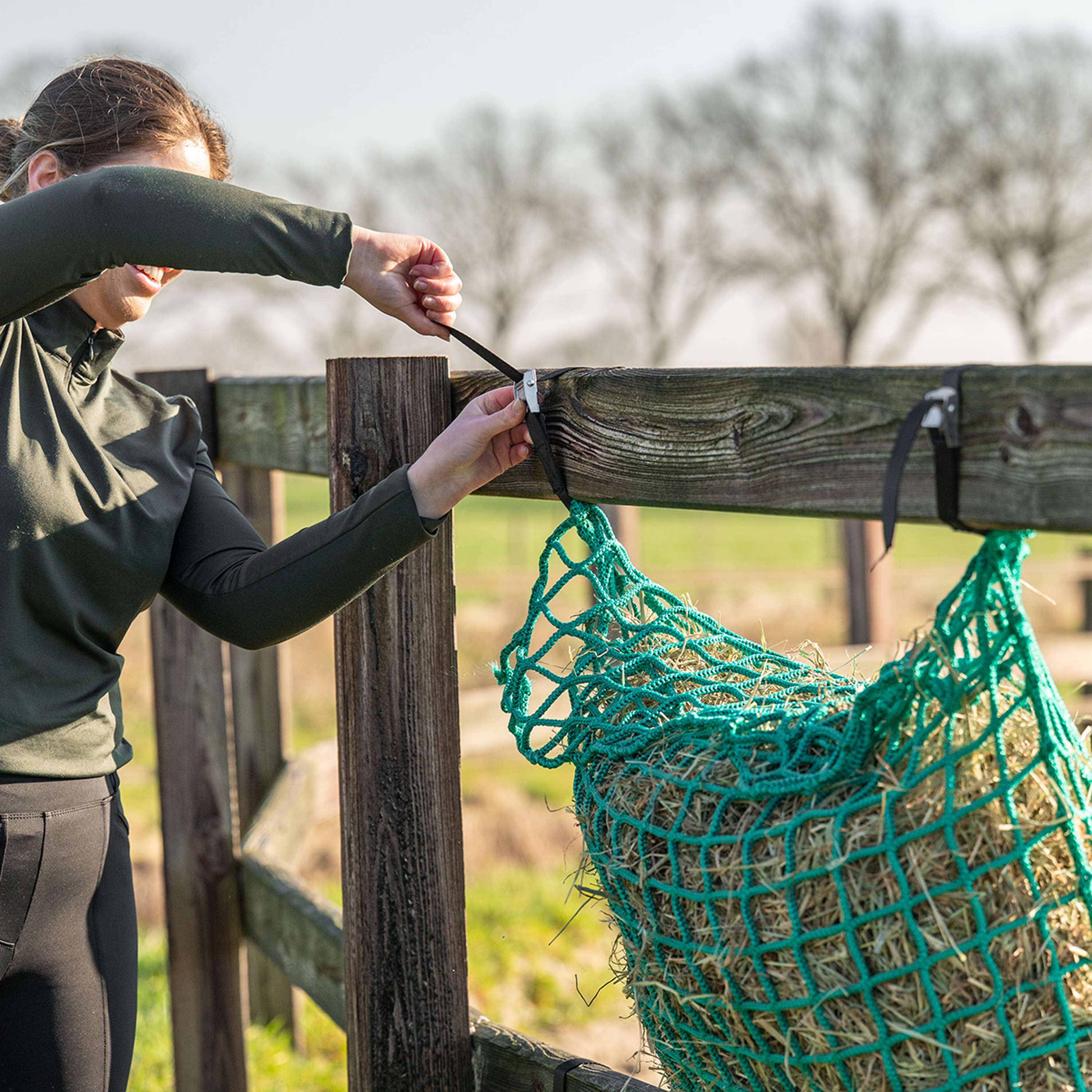 Agradi Horse Hay Net Flexi Strong Mesh 4,5x4,5cm Green