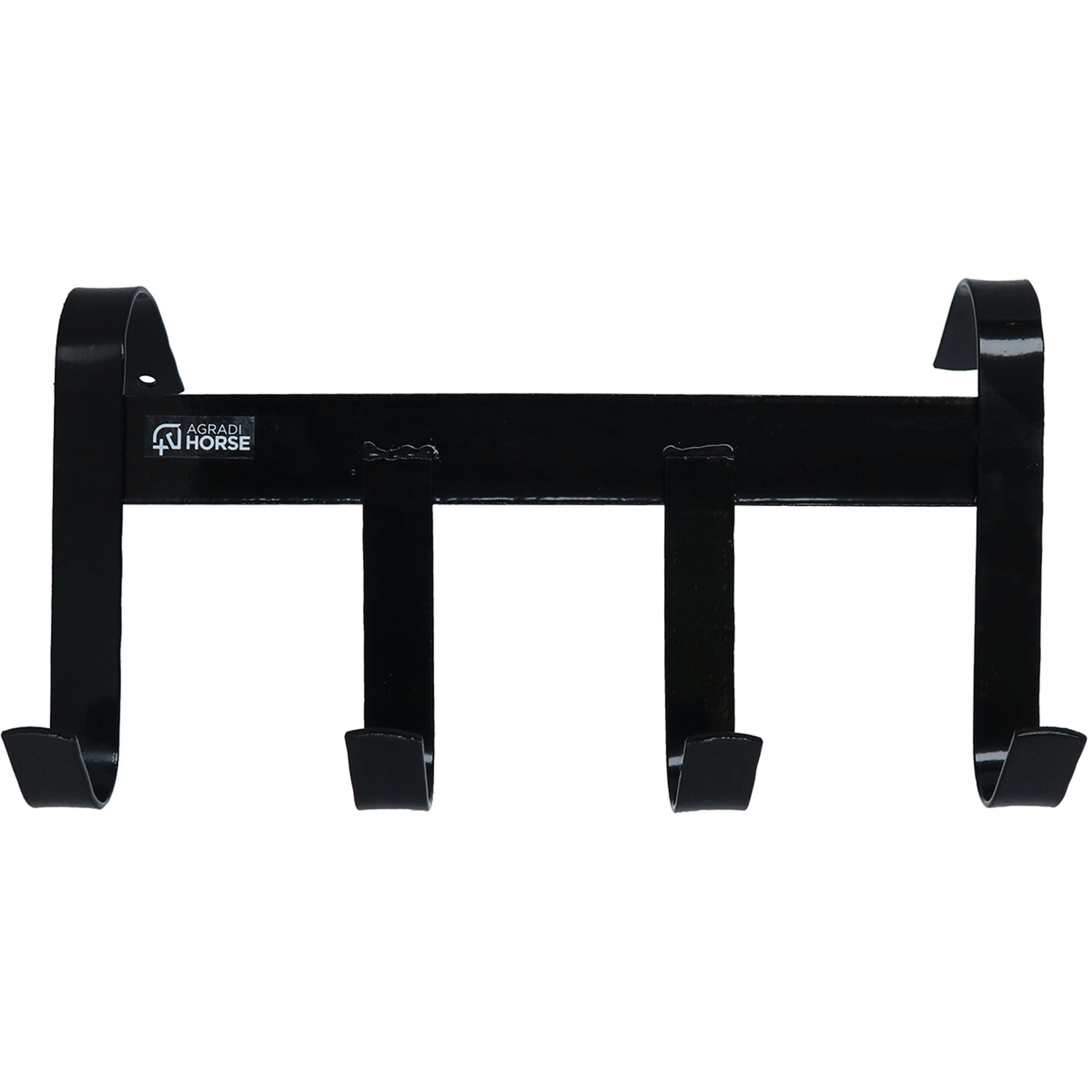 Agradi Horse Bridle Hanger with 4 Hooks Black