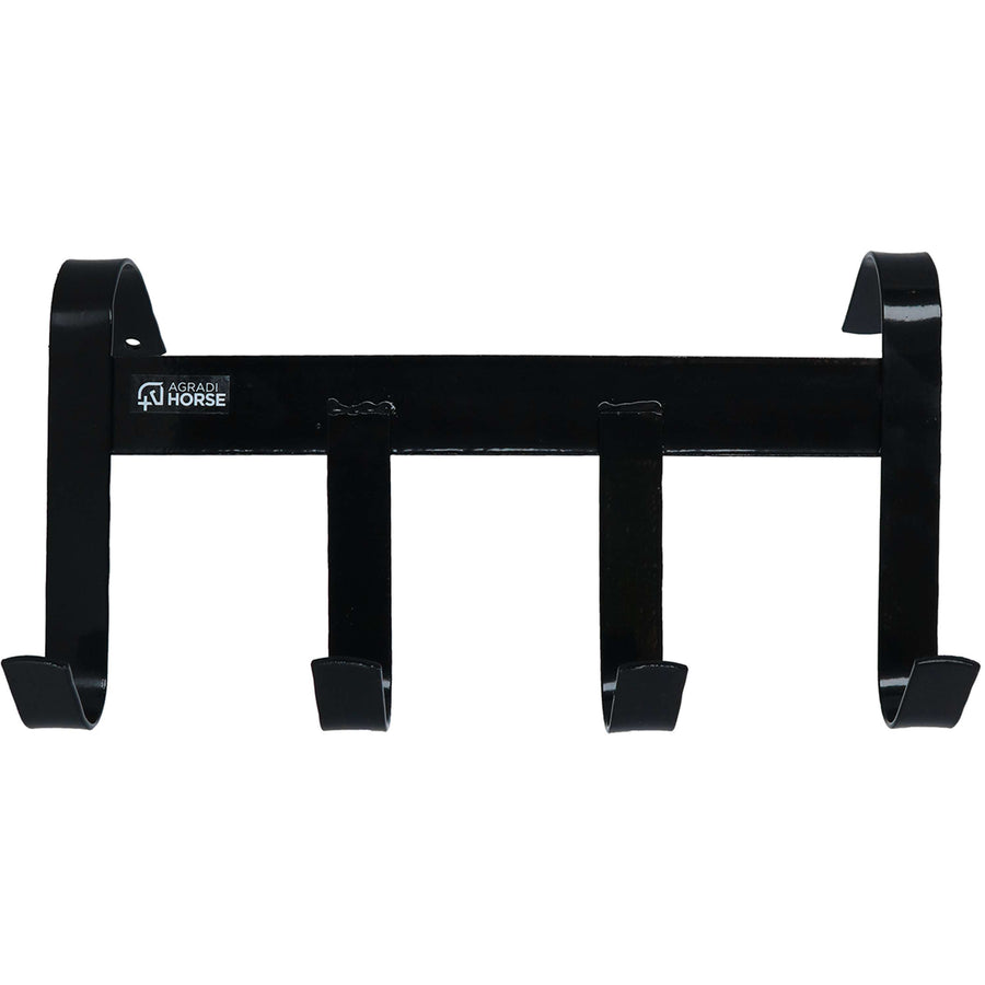 Agradi Horse Bridle Hanger with 4 Hooks Black