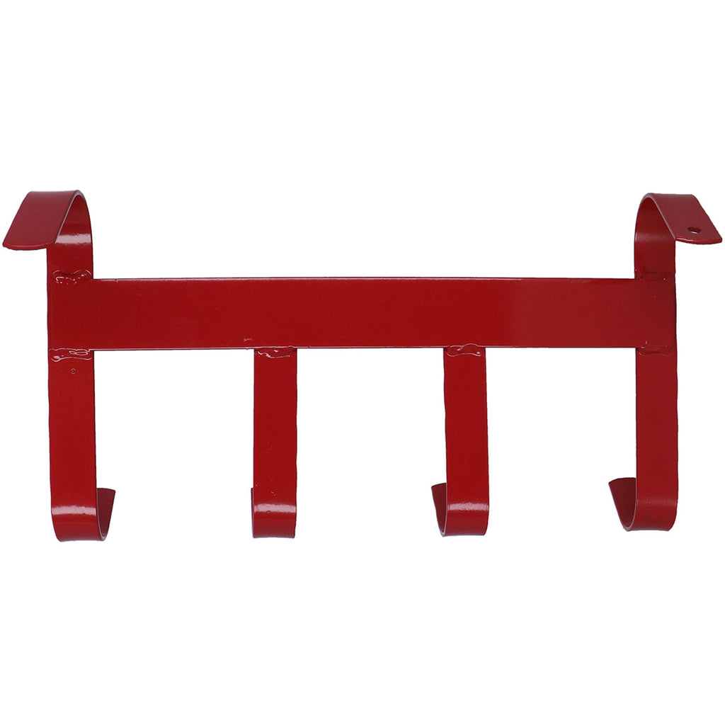 Agradi Horse Bridle Hanger with 4 Hooks Red