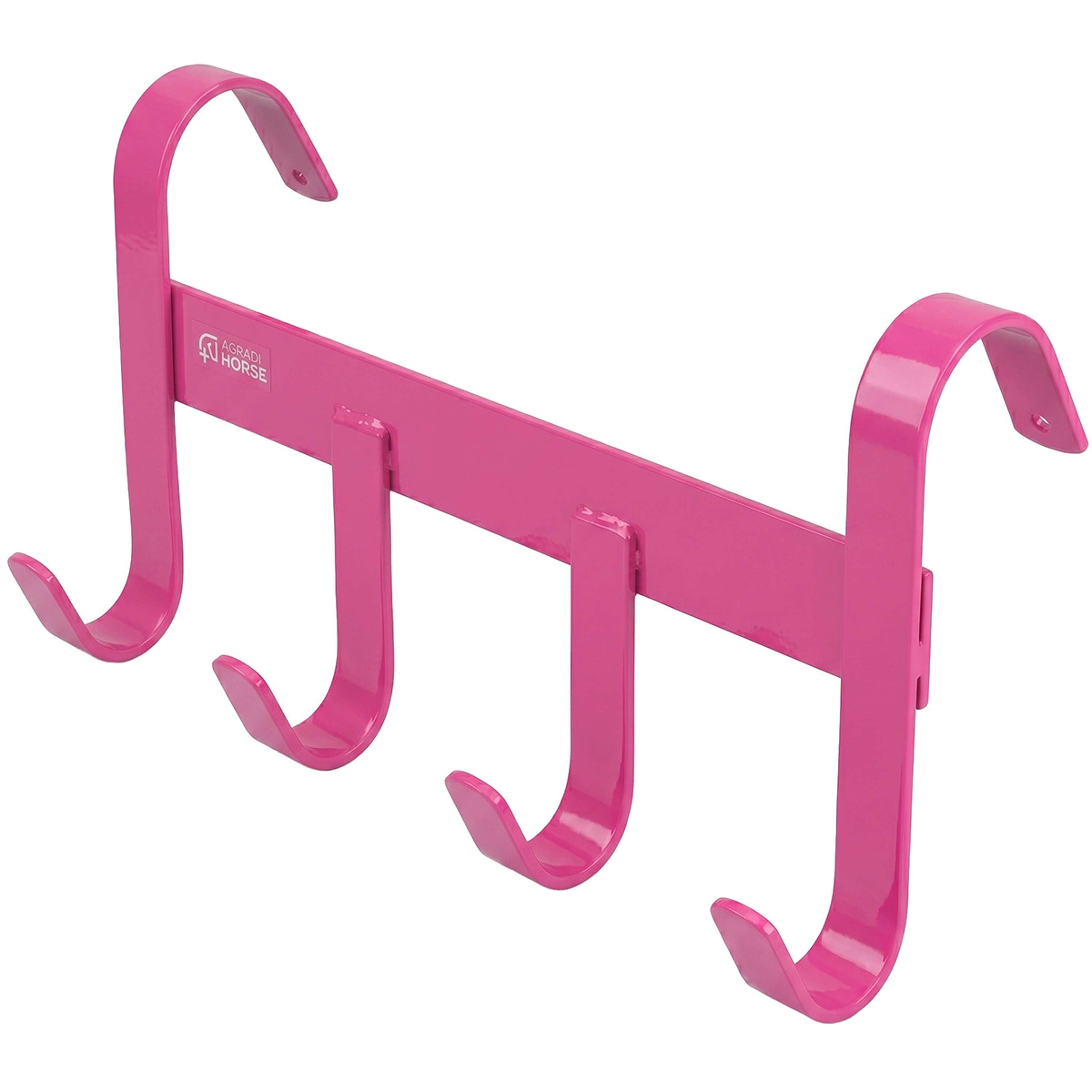 Agradi Horse Bridle Hanger with 4 Hooks Pink