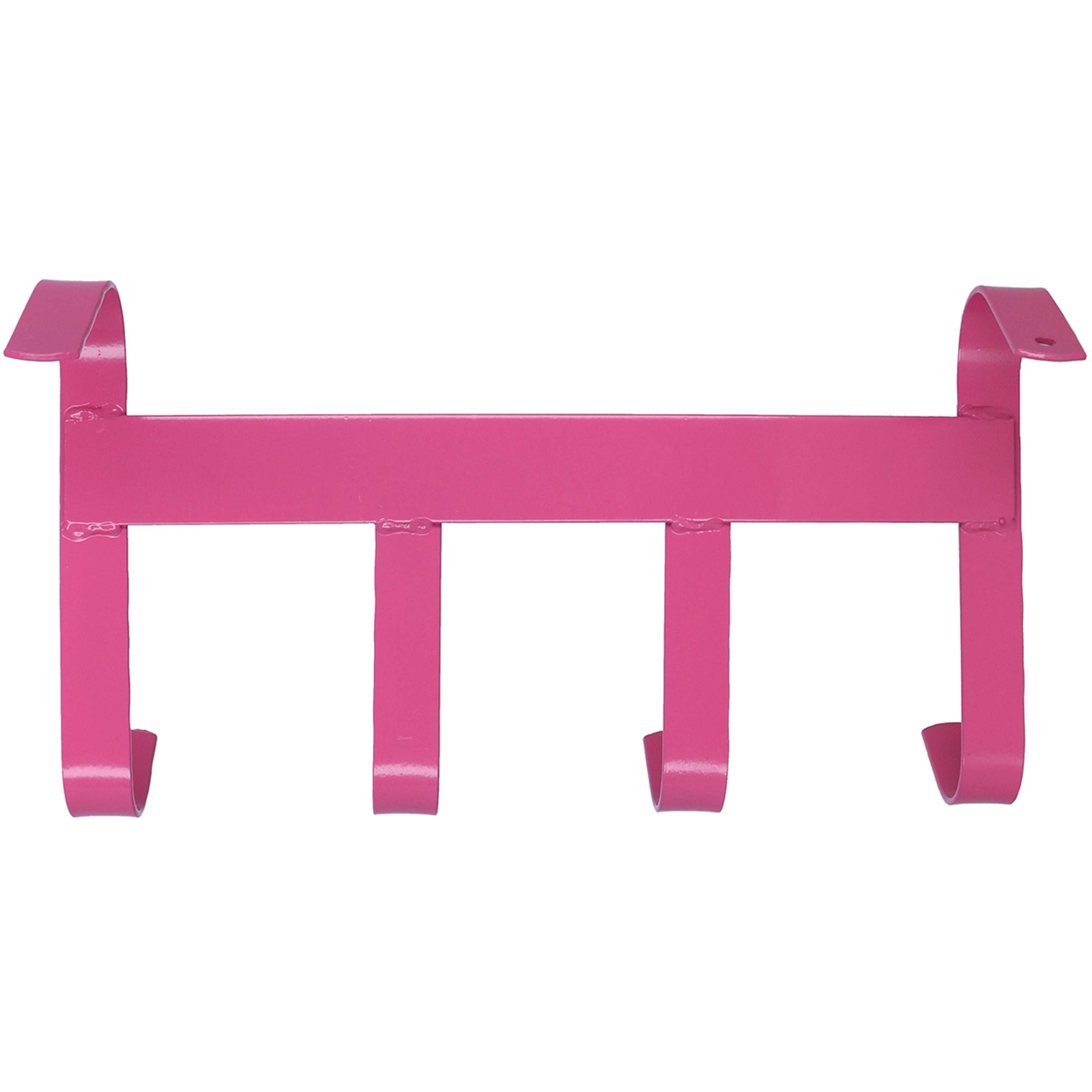 Agradi Horse Bridle Hanger with 4 Hooks Pink