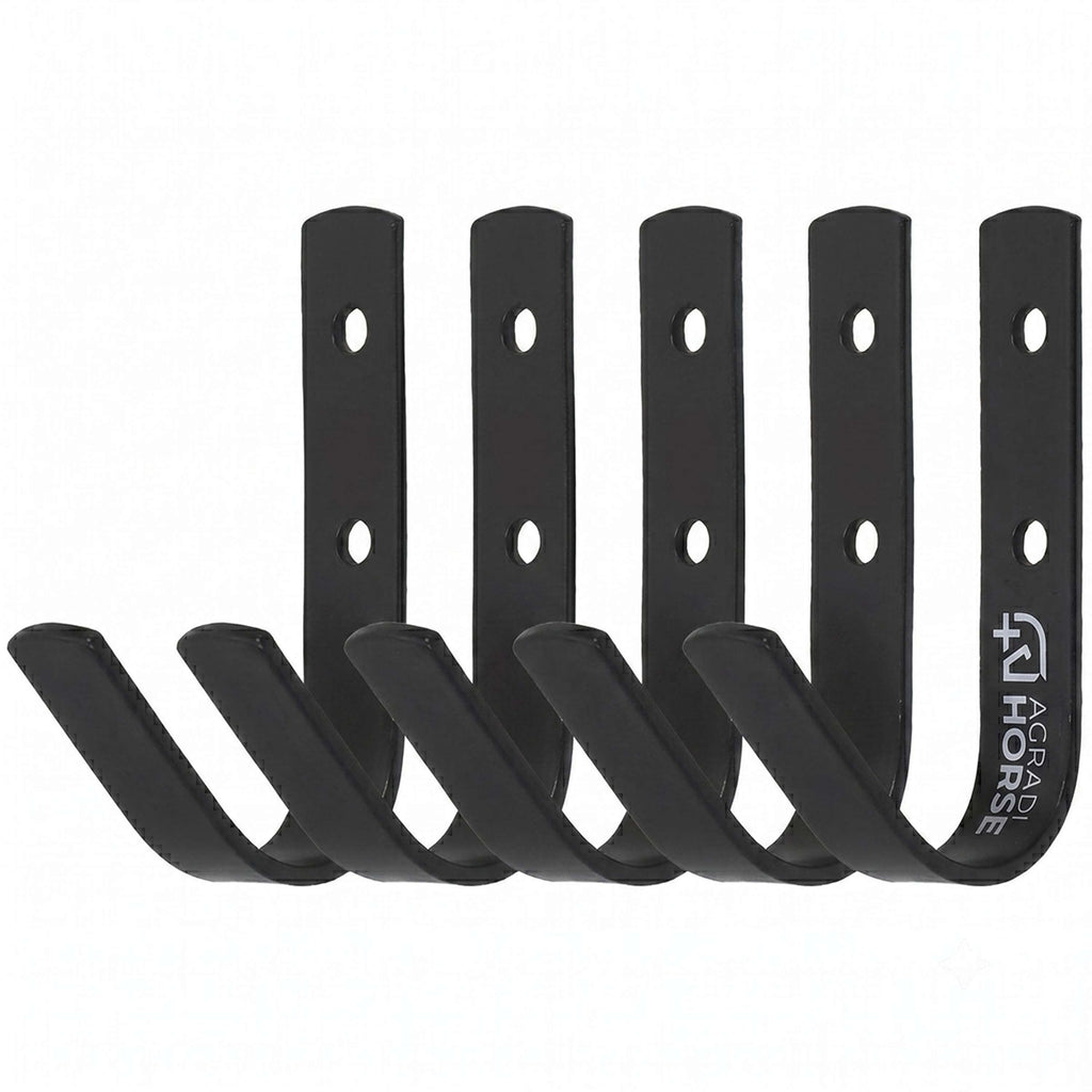 Agradi Horse Stable Hook 5 Pieces Black