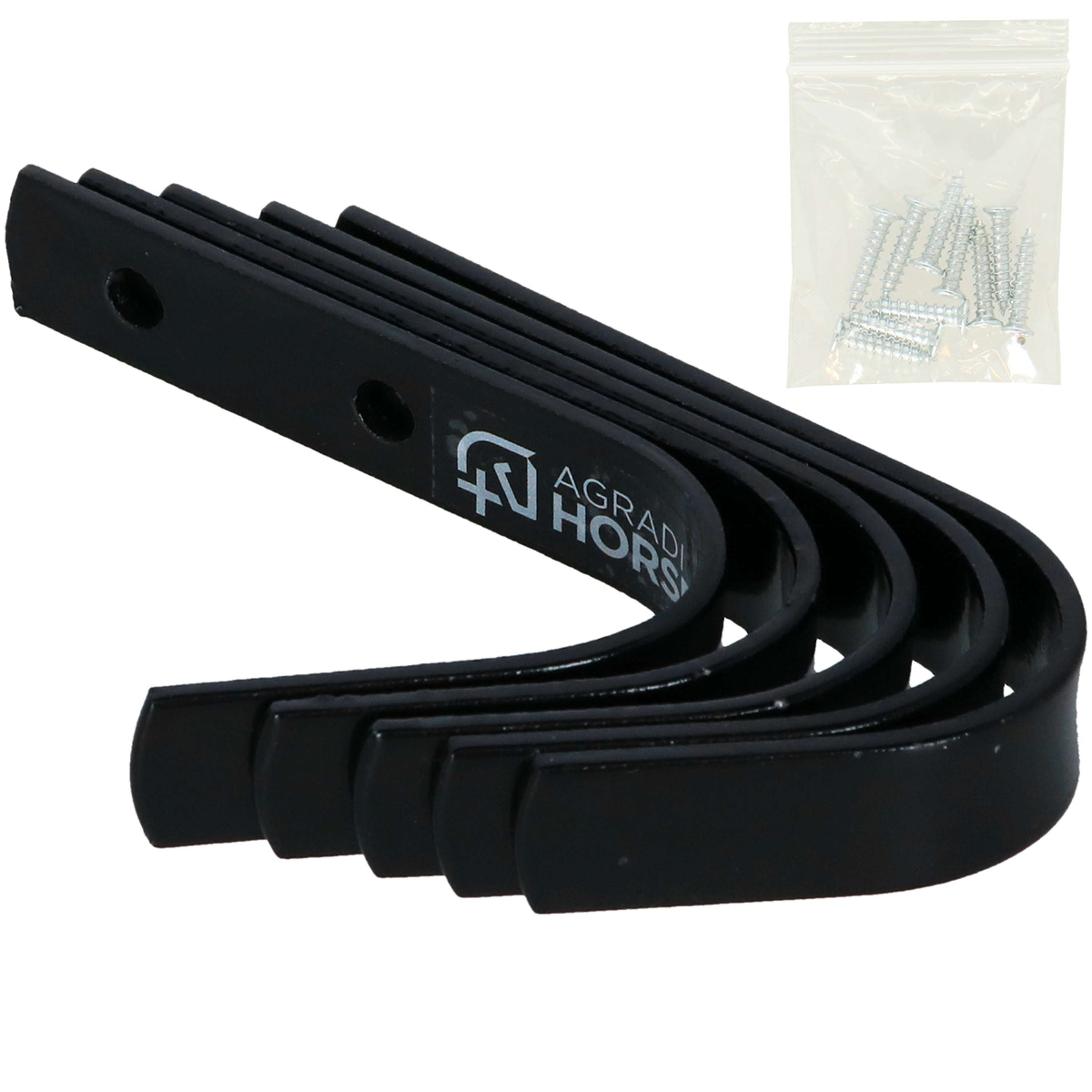 Agradi Horse Stable Hook 5 Pieces Black