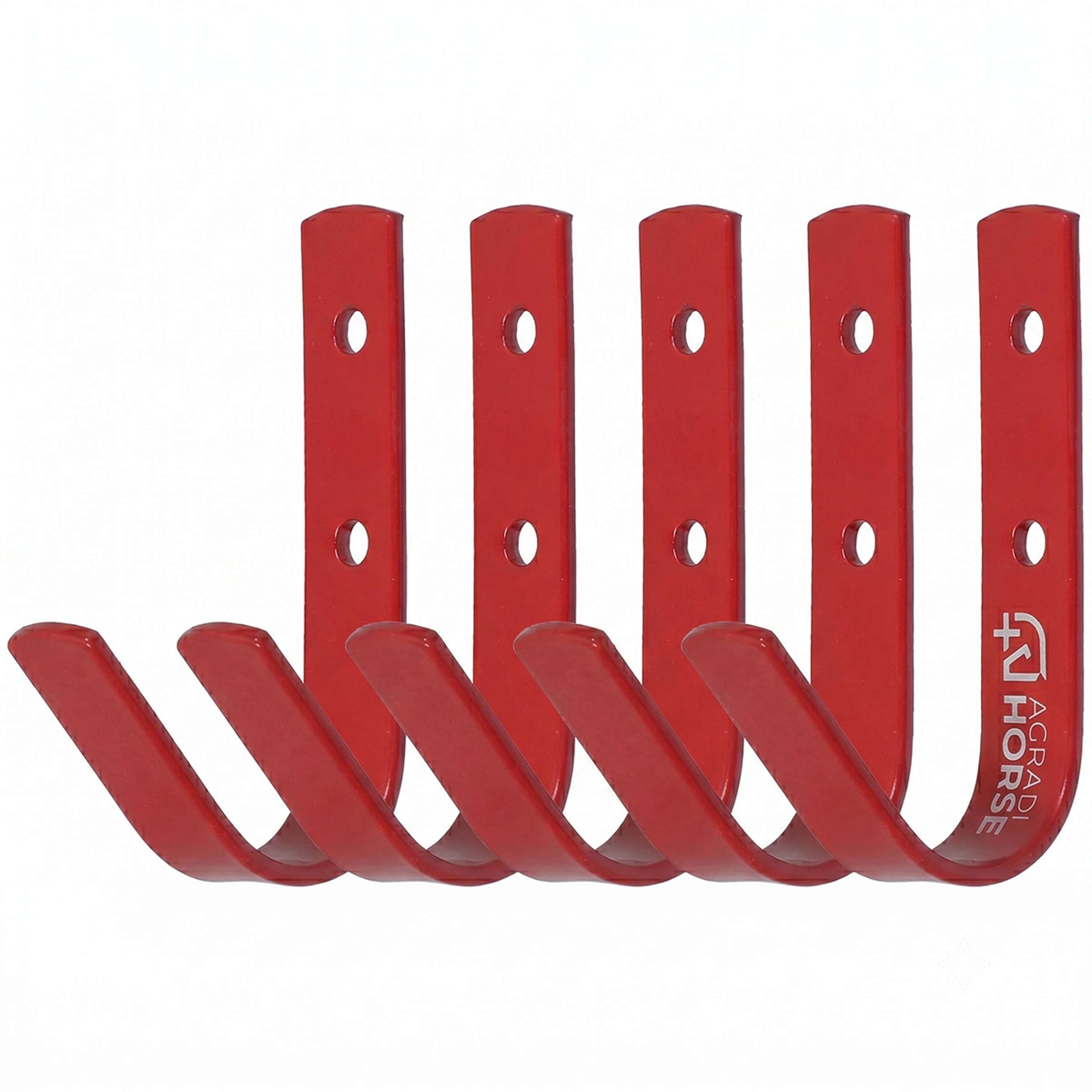 Agradi Horse Stable Hook 5 Pieces Red