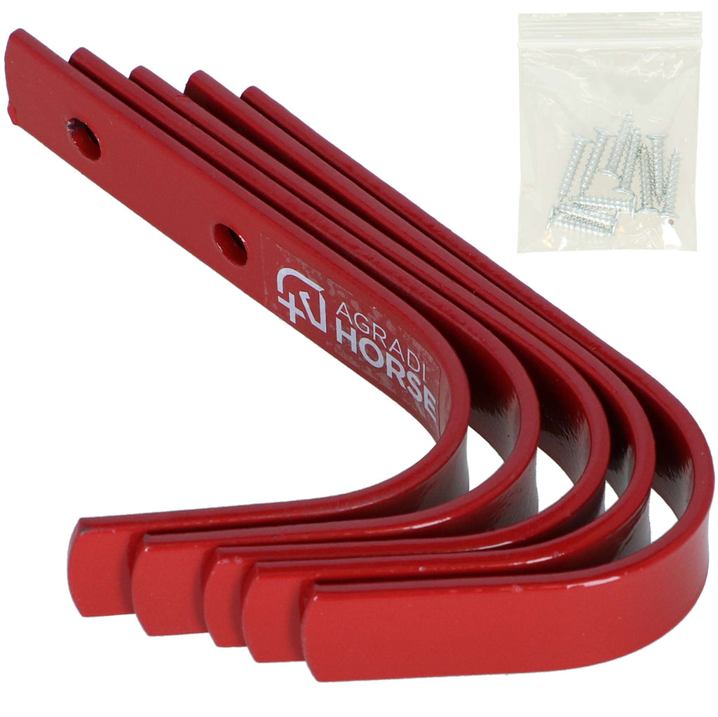 Agradi Horse Stable Hook 5 Pieces Red