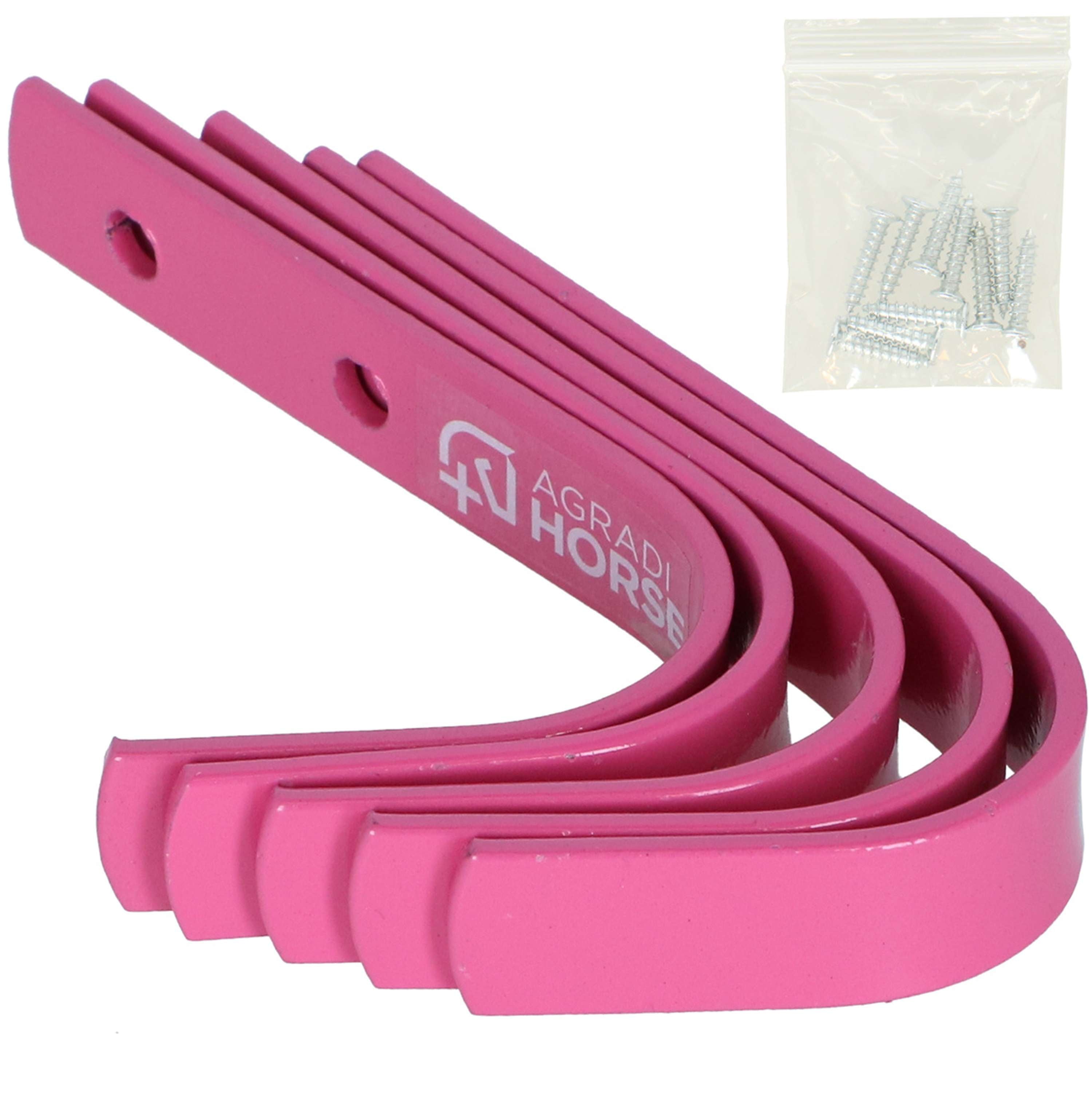 Agradi Horse Stable Hook 5 Pieces Pink