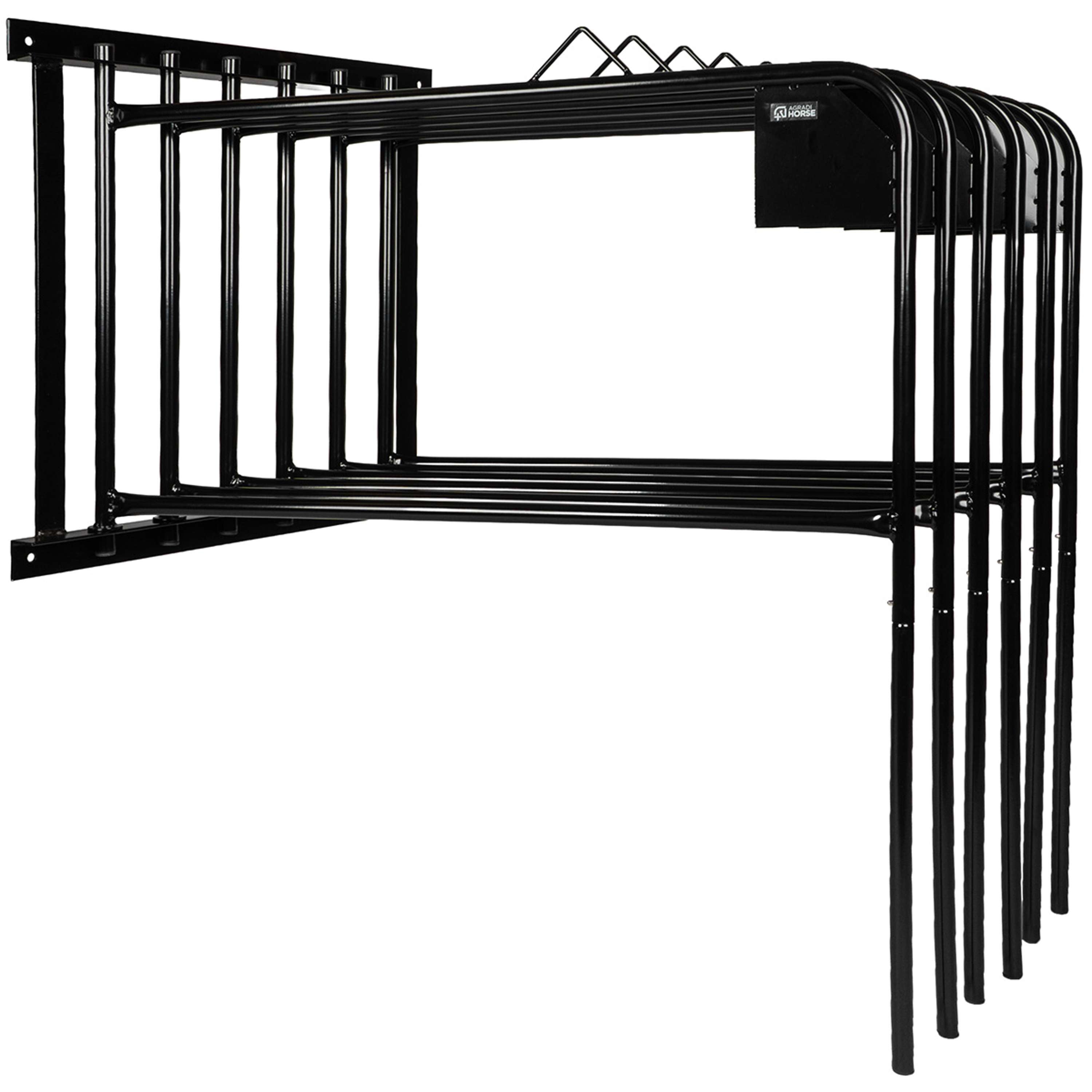 Agradi Horse Rug Rack for 6 Rugs Metal SBlack